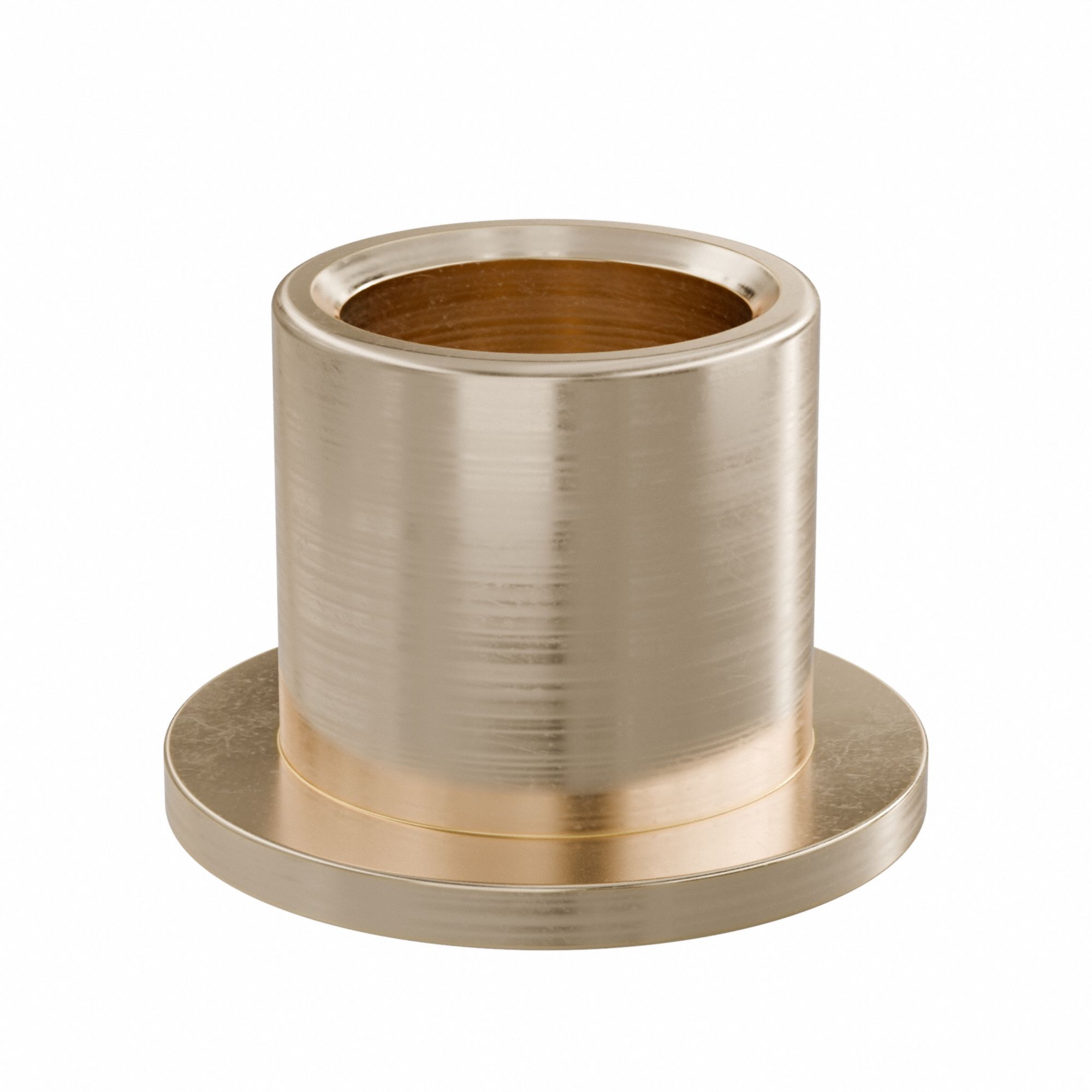 Flanged Sleeve Bearing: Bronze, SAE 841, 3/4 in Bore, 1 in OD, 1 in Lg, -35°F to 300°F, 10 PK