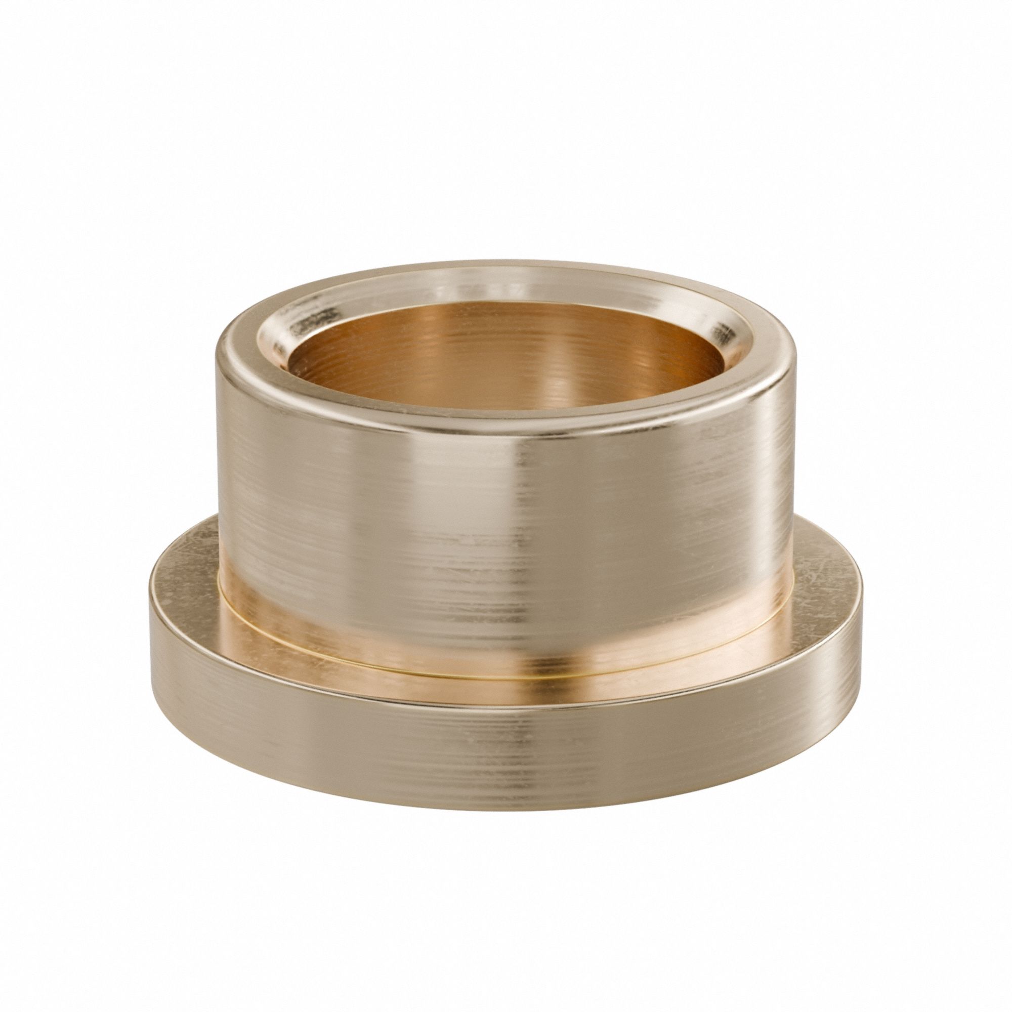 Flanged Sleeve Bearing: Bronze, SAE 841, 3/4 in Bore, 1 in OD, 5/8 in Lg, -35°F to 300°F, 10 PK