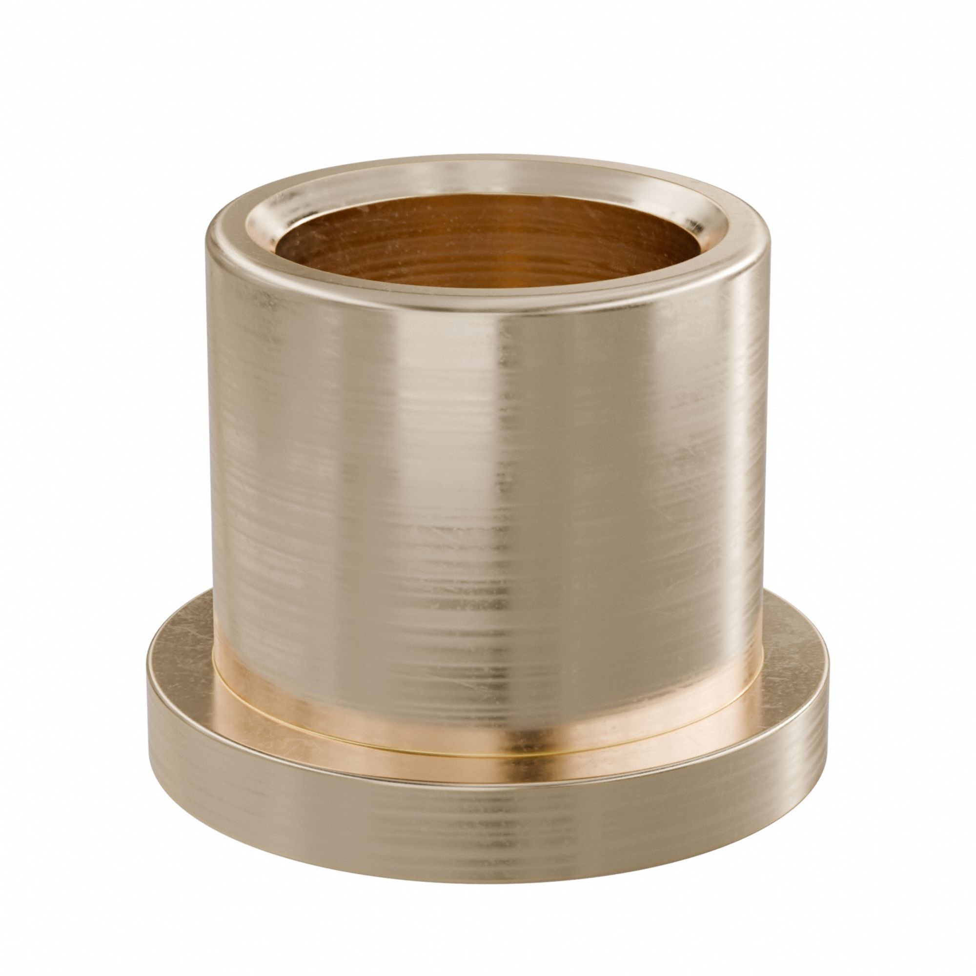 Flanged Sleeve Bearing: Bronze, SAE 841, 3/4 in Bore, 1 in OD, 1 in Lg, -35°F to 300°F, 5 PK