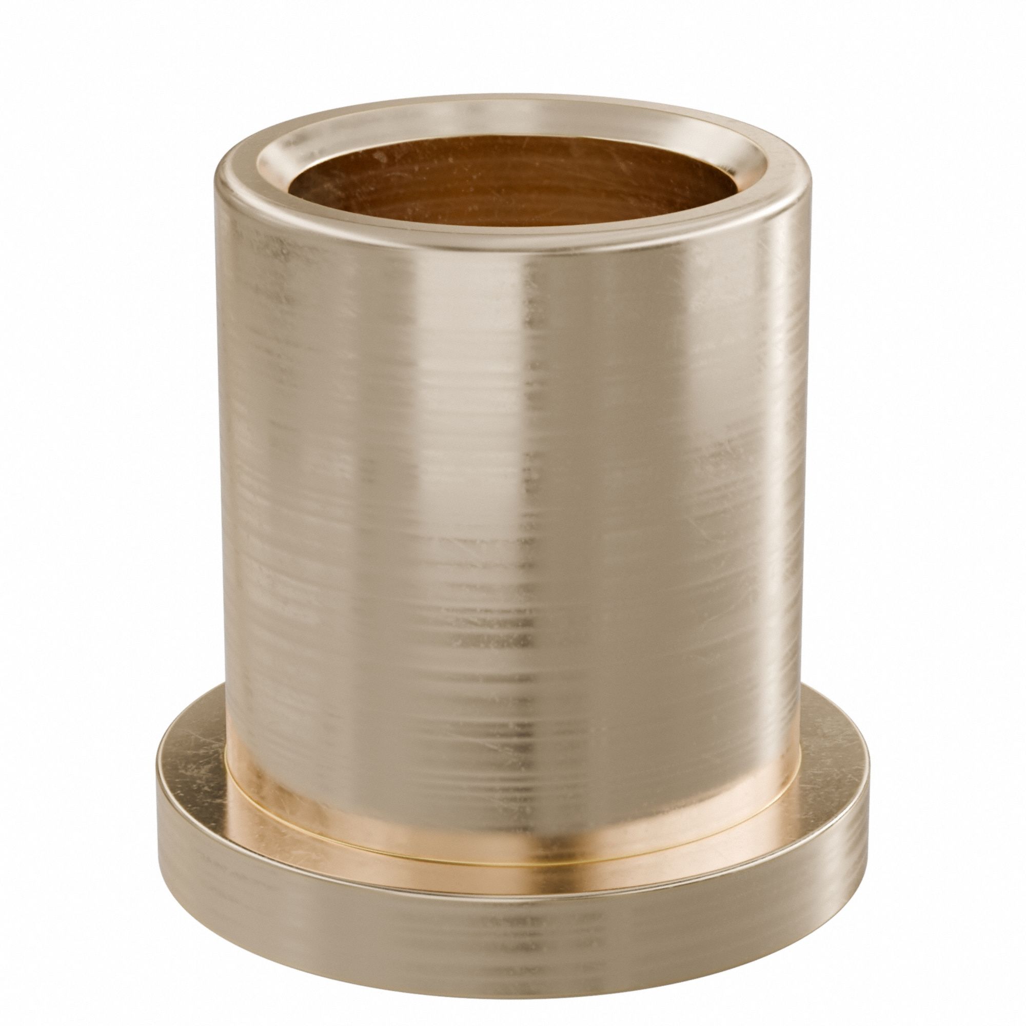 Flanged Sleeve Bearing: Bronze, SAE 841, 3/4 in Bore, 1 in OD, 1 1/4 in Lg, -35°F to 300°F, 10 PK