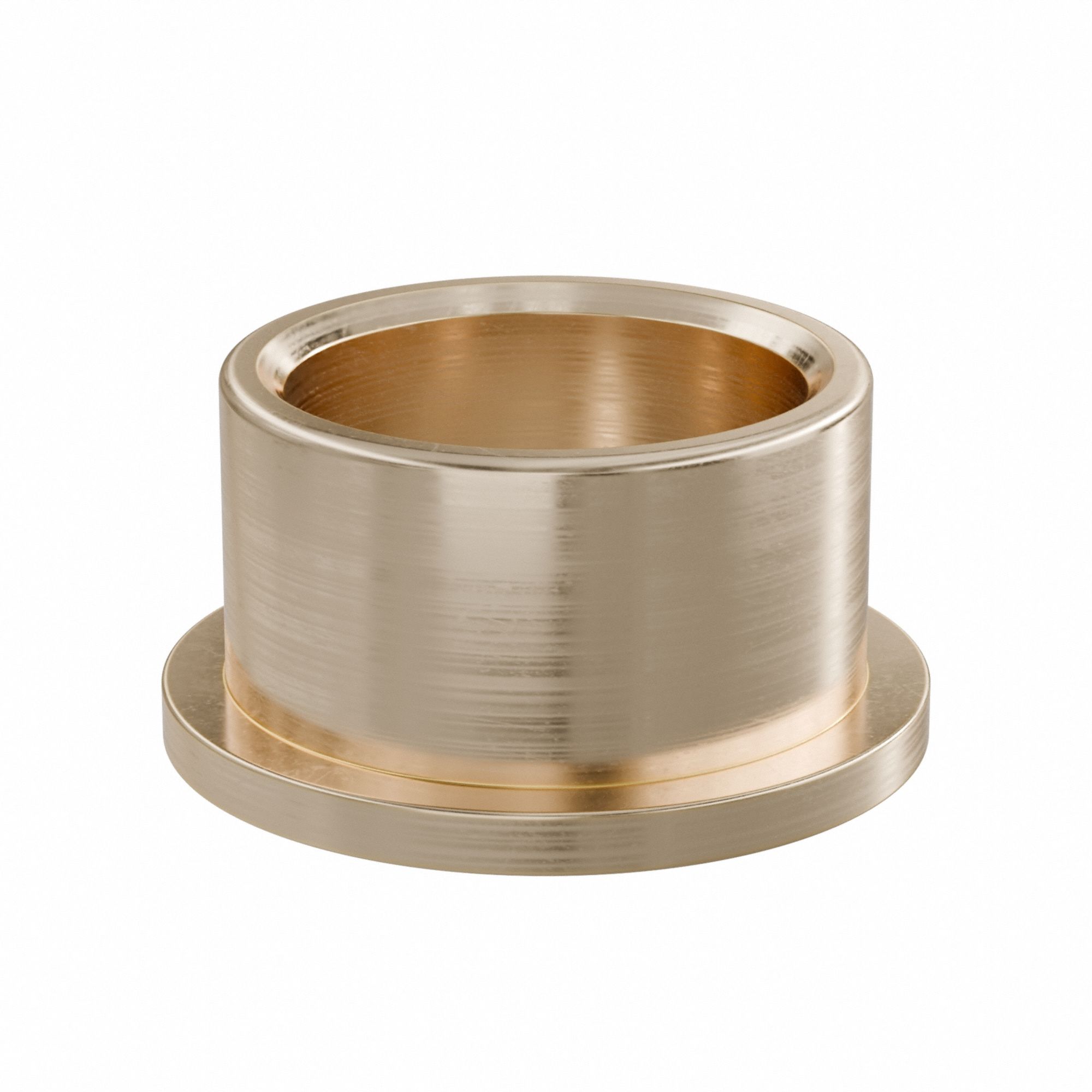 Flanged Sleeve Bearing: Bronze, SAE 841, 1 in Bore, 1 1/4 in OD, 3/4 in Lg, -35°F to 300°F, 10 PK