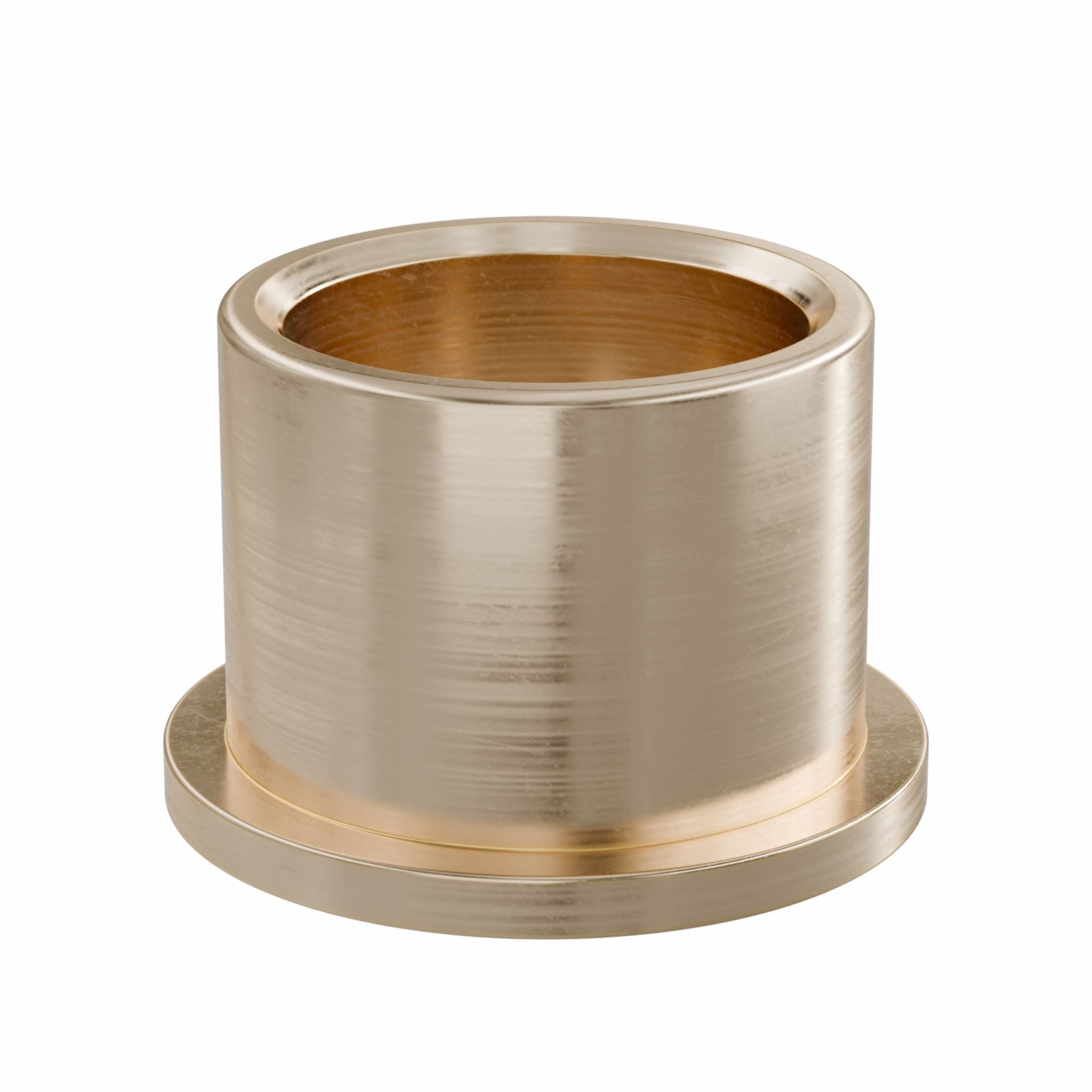 Flanged Sleeve Bearing: Bronze, SAE 841, 1 in Bore, 1 1/4 in OD, 1 in Lg, -35°F to 300°F, 10 PK
