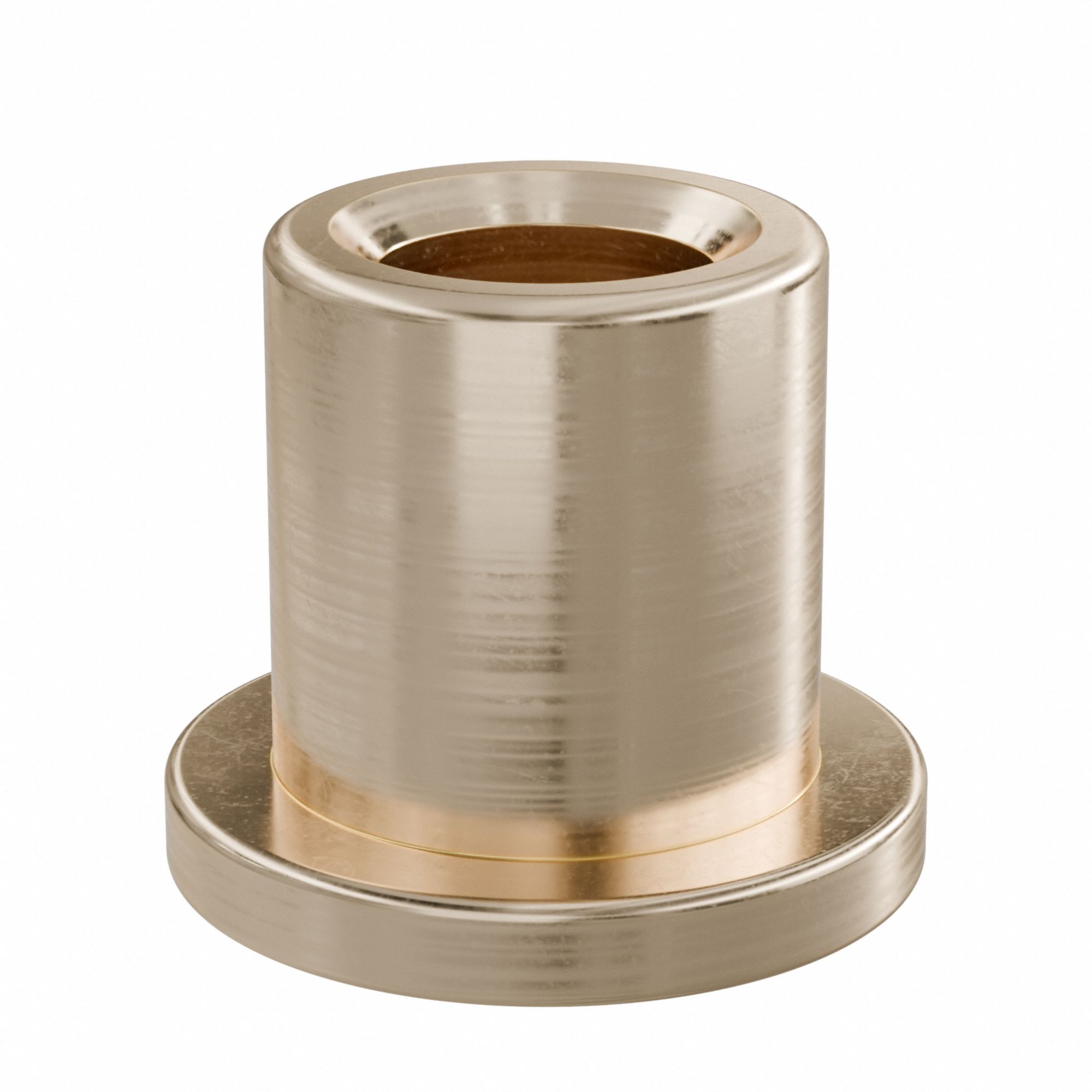 Flanged Sleeve Bearing: Bronze, SAE 841, 3/16 in Bore, 5/16 in OD, 3/8 in Lg, -35°F to 300°F, 10 PK