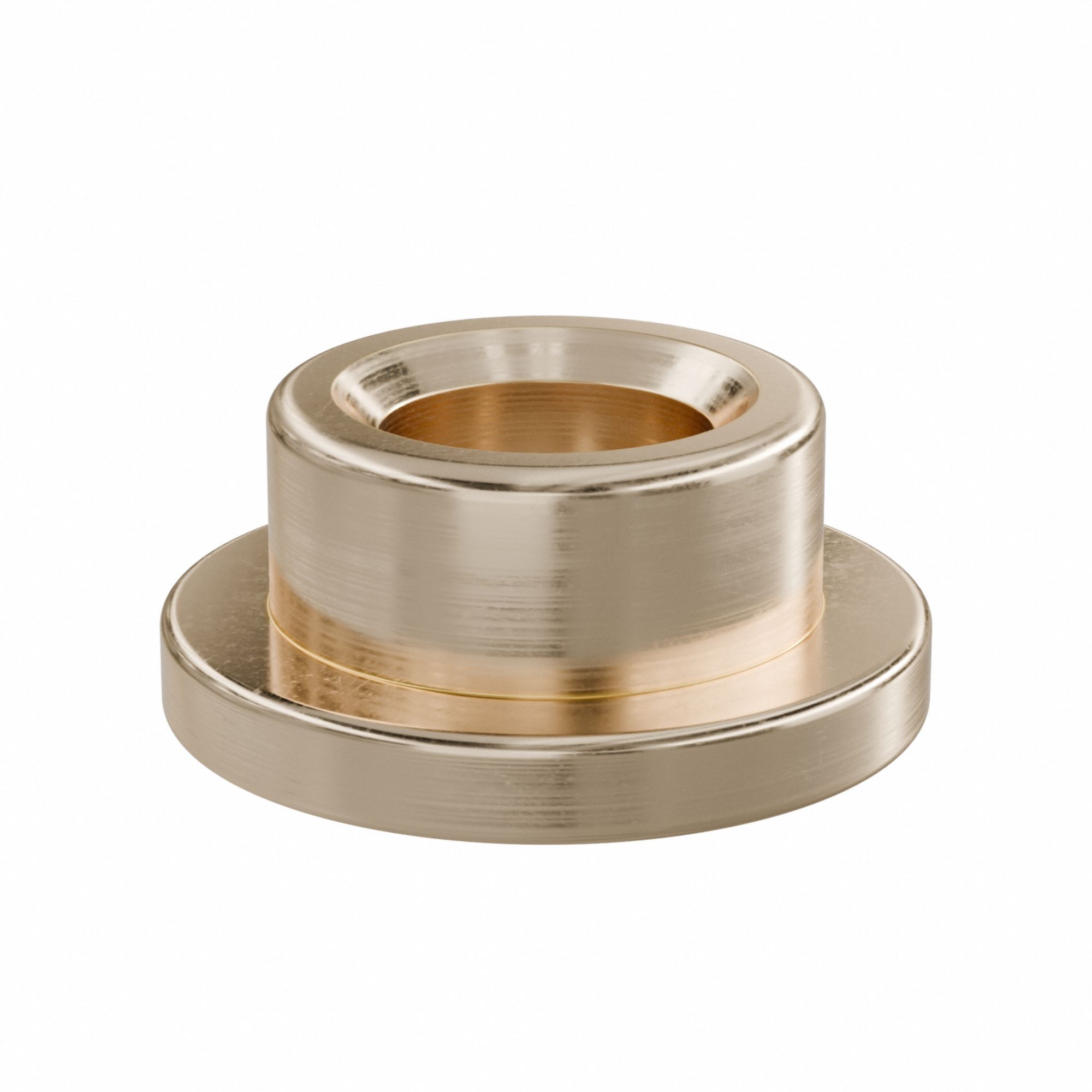 Flanged Sleeve Bearing: Bronze, SAE 841, 3/16 in Bore, 5/16 in OD, 3/16 in Lg, -35°F to 300°F, 10 PK