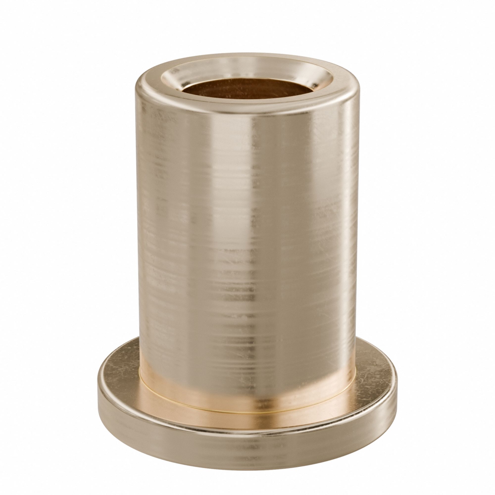 Flanged Sleeve Bearing: Bronze, SAE 841, 3/16 in Bore, 5/16 in OD, 1/2 in Lg, -35°F to 300°F, 10 PK