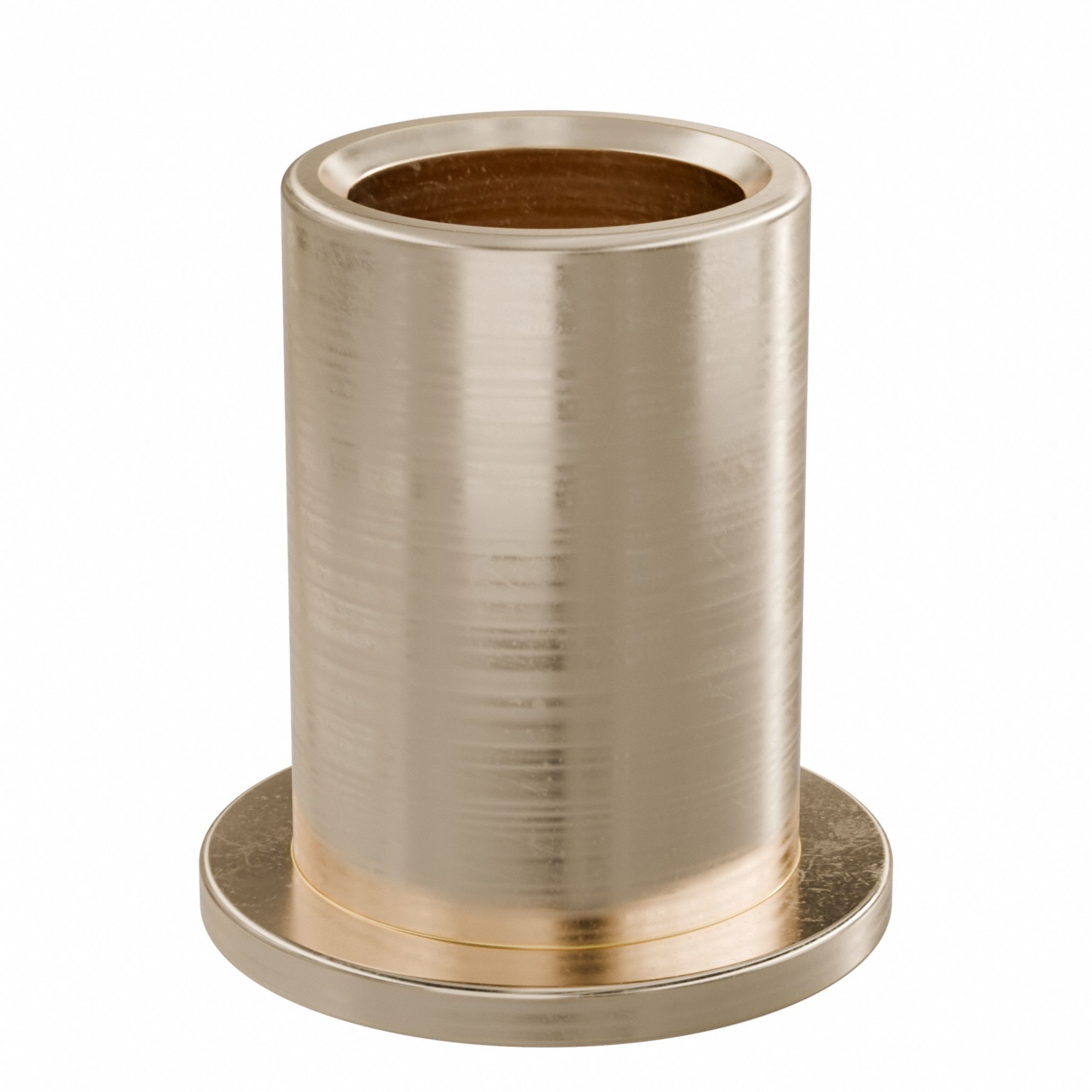Flanged Sleeve Bearing: Bronze, SAE 841, 3/8 in Bore, 1/2 in OD, 3/4 in Lg, -35°F to 300°F, 10 PK