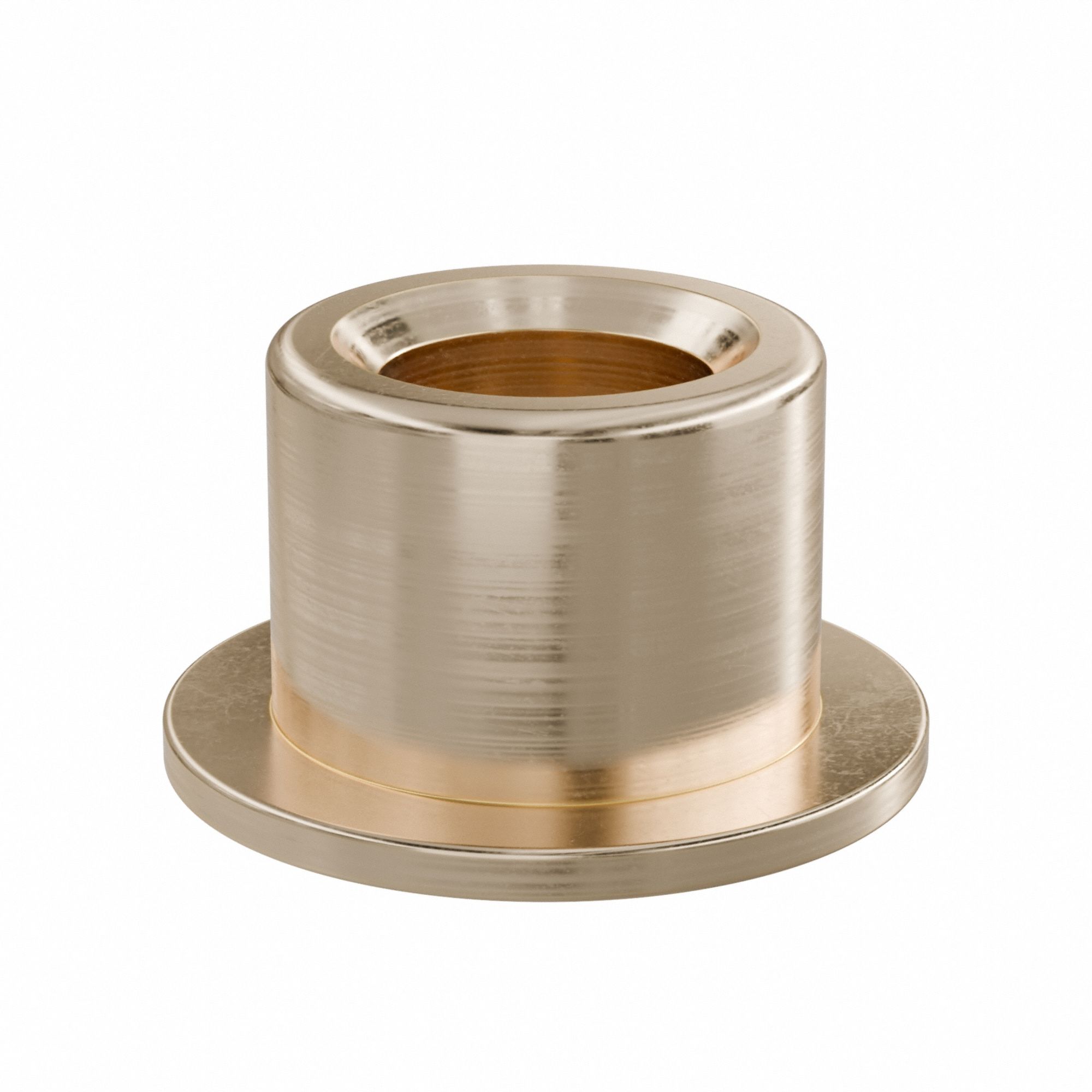 Flanged Sleeve Bearing: Bronze, SAE 841, 3/8 in Bore, 5/8 in OD, 1/2 in Lg, -35°F to 300°F, 10 PK