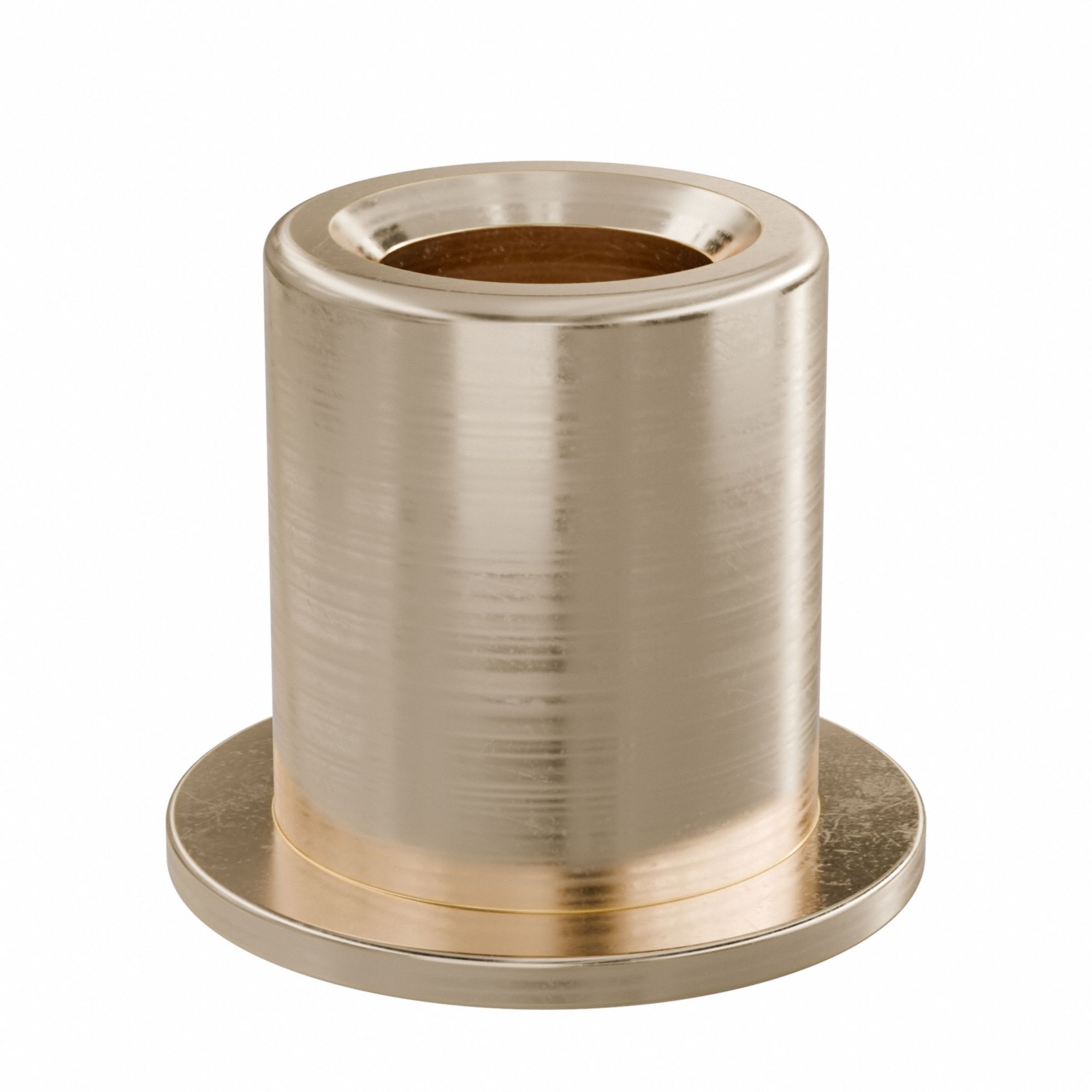 Flanged Sleeve Bearing: Bronze, SAE 841, 3/8 in Bore, 5/8 in OD, 3/4 in Lg, -35°F to 300°F, 10 PK