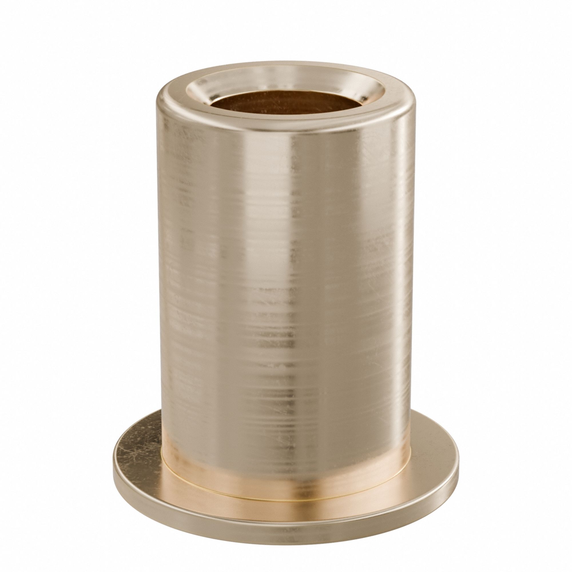Flanged Sleeve Bearing: Bronze, SAE 841, 3/8 in Bore, 5/8 in OD, 1 in Lg, -35°F to 300°F, 10 PK