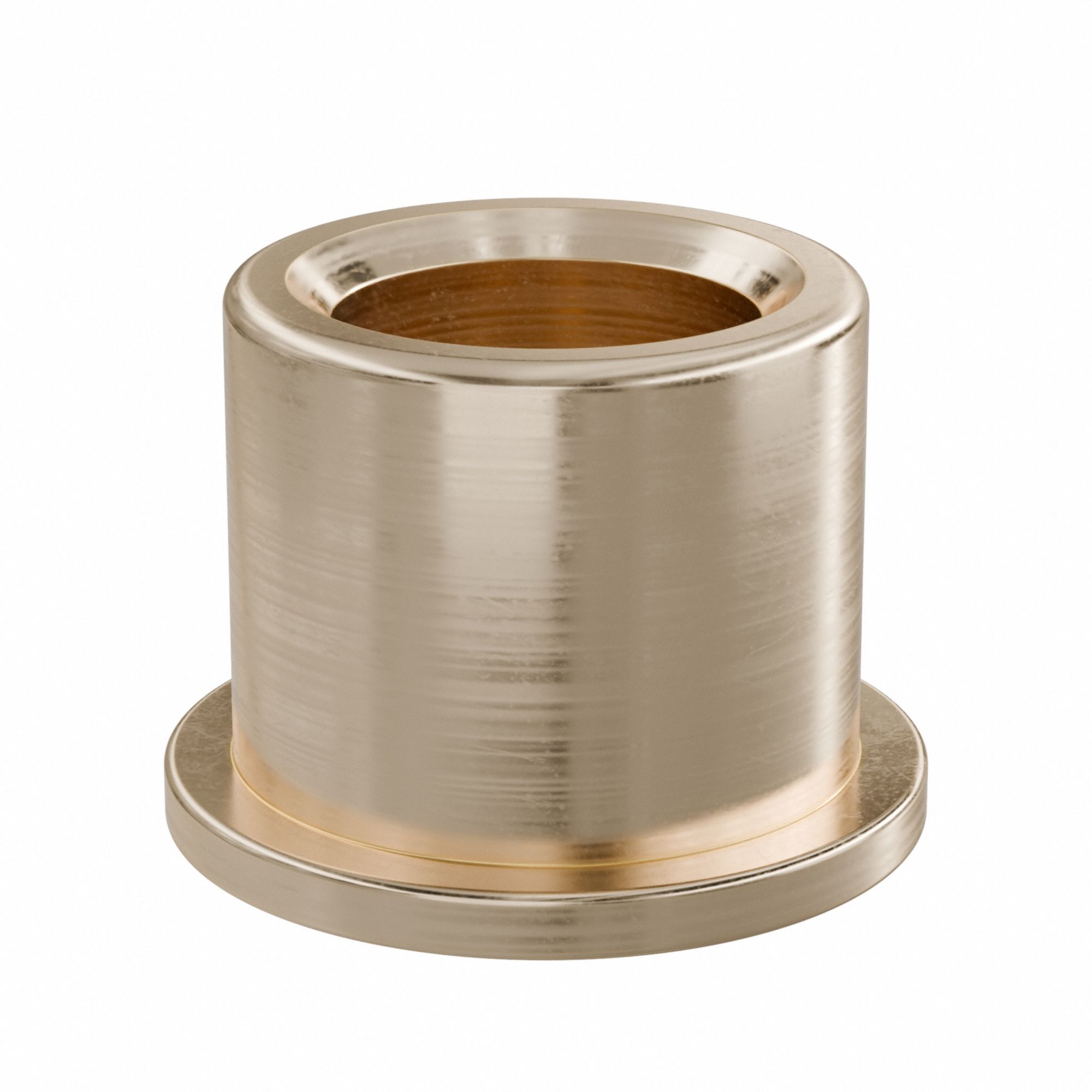 Flanged Sleeve Bearing: Bronze, SAE 841, 3/8 in Bore, 9/16 in OD, 1/2 in Lg, -35°F to 300°F, 10 PK