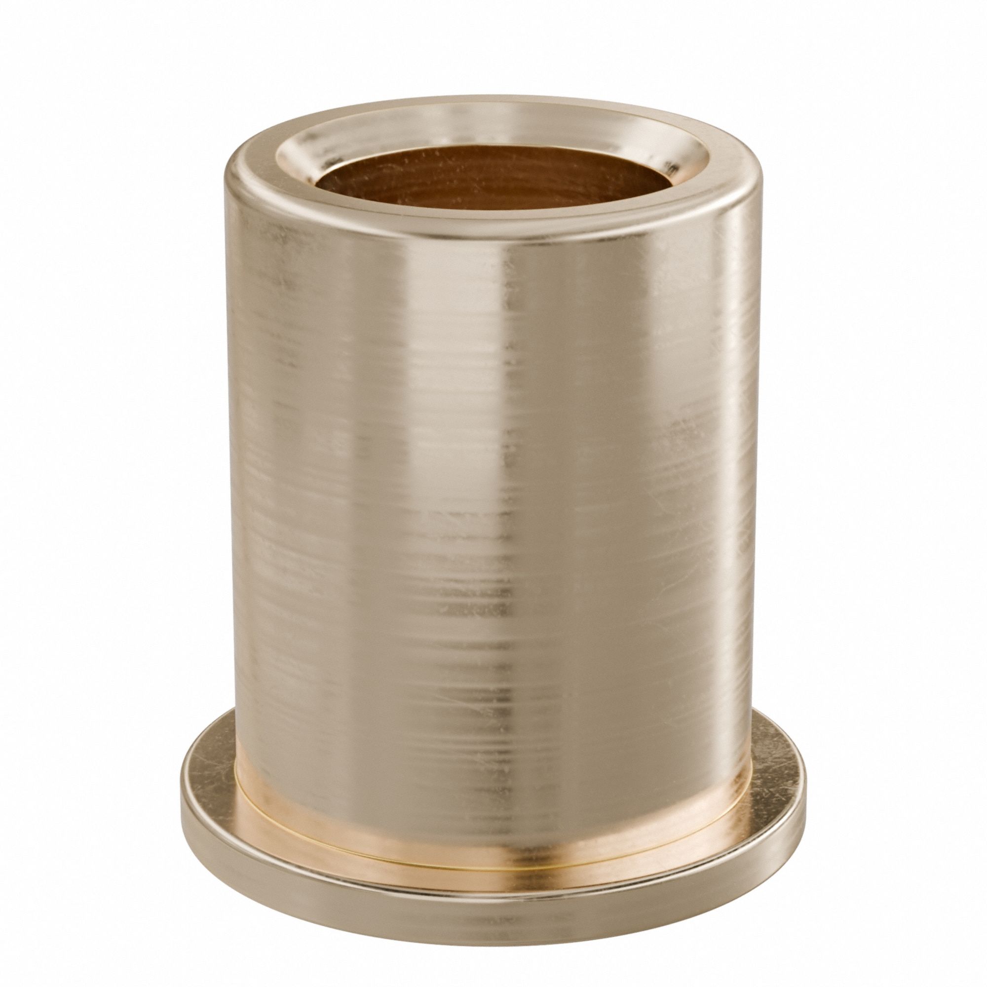 Flanged Sleeve Bearing: Bronze, SAE 841, 3/8 in Bore, 9/16 in OD, 3/4 in Lg, -35°F to 300°F, 10 PK