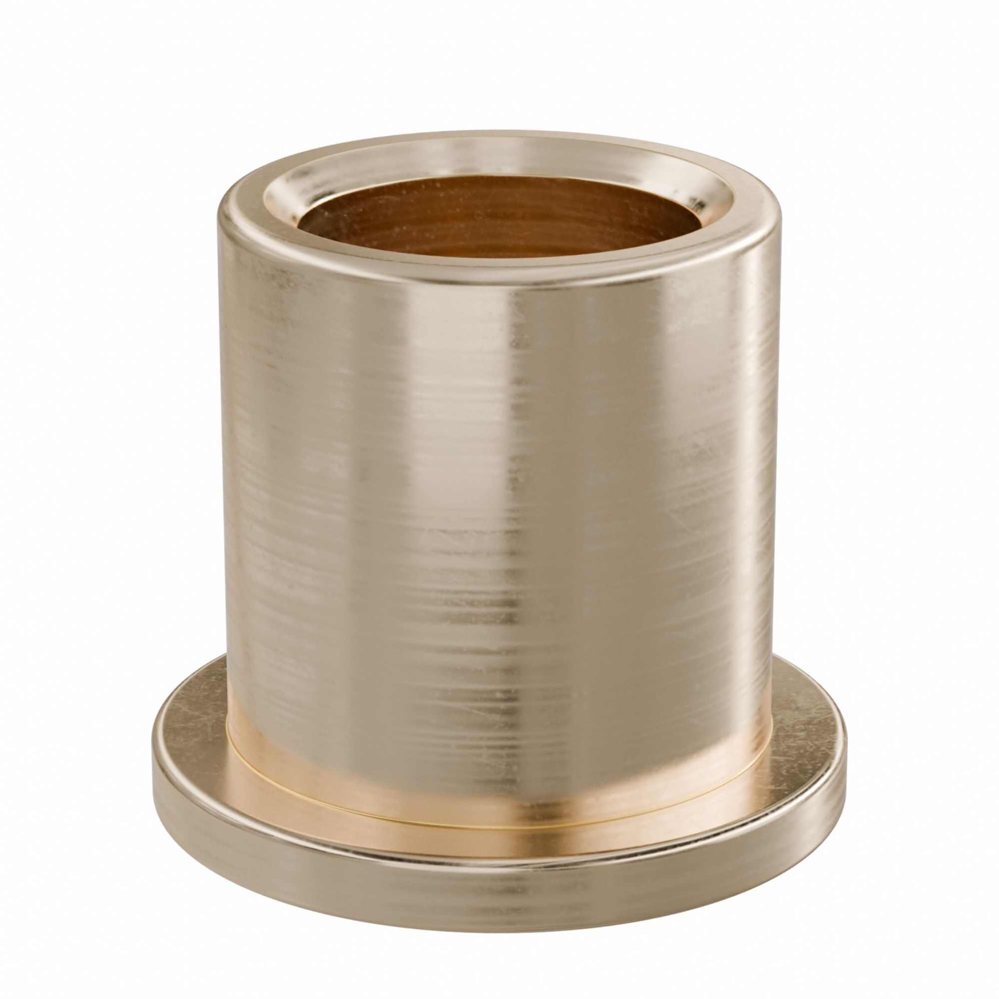 Flanged Sleeve Bearing: Bronze, SAE 841, 5/16 in Bore, 7/16 in OD, 1/2 in Lg, -35°F to 300°F, 10 PK