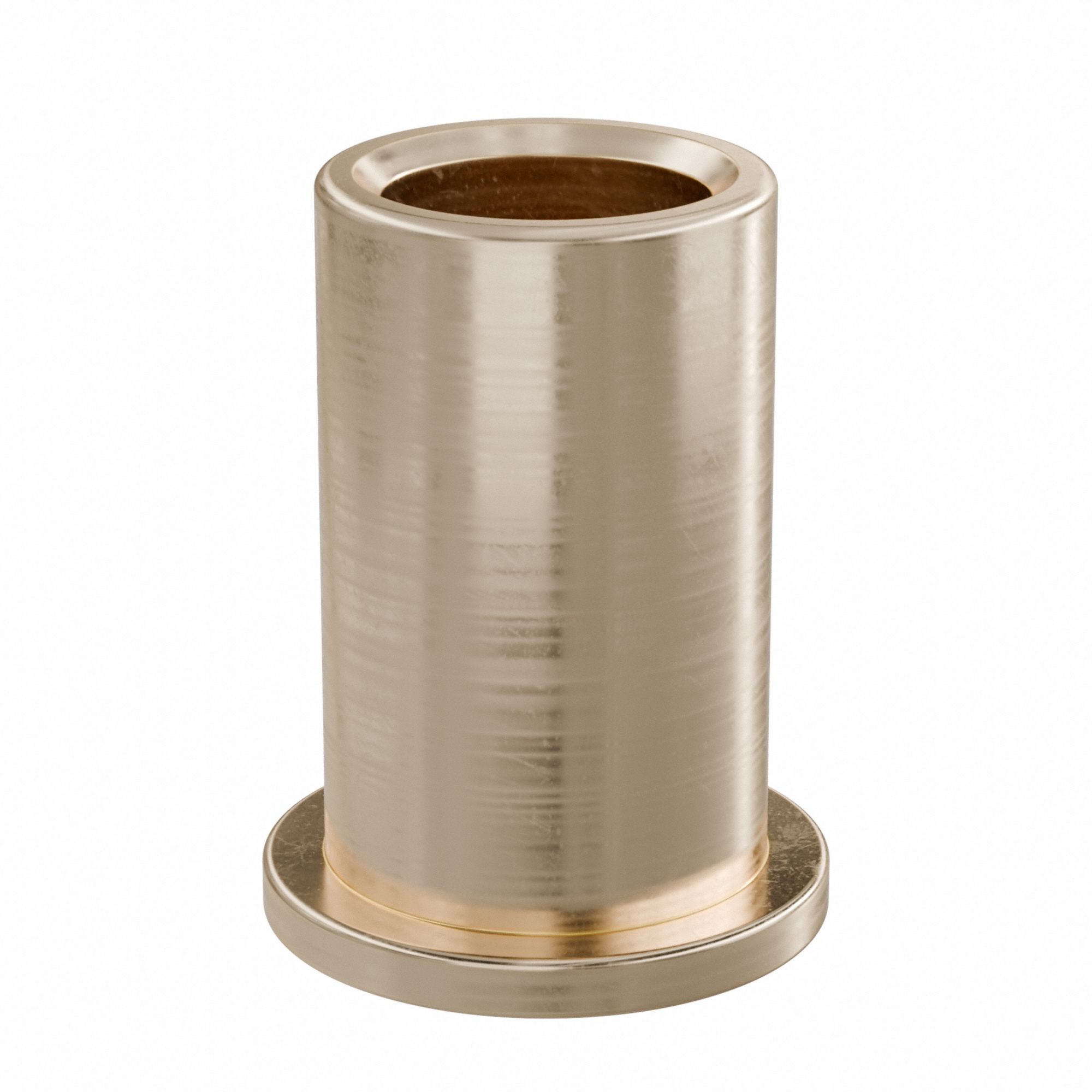 Flanged Sleeve Bearing: Bronze, SAE 841, 5/16 in Bore, 7/16 in OD, 3/4 in Lg, -35°F to 300°F, 10 PK