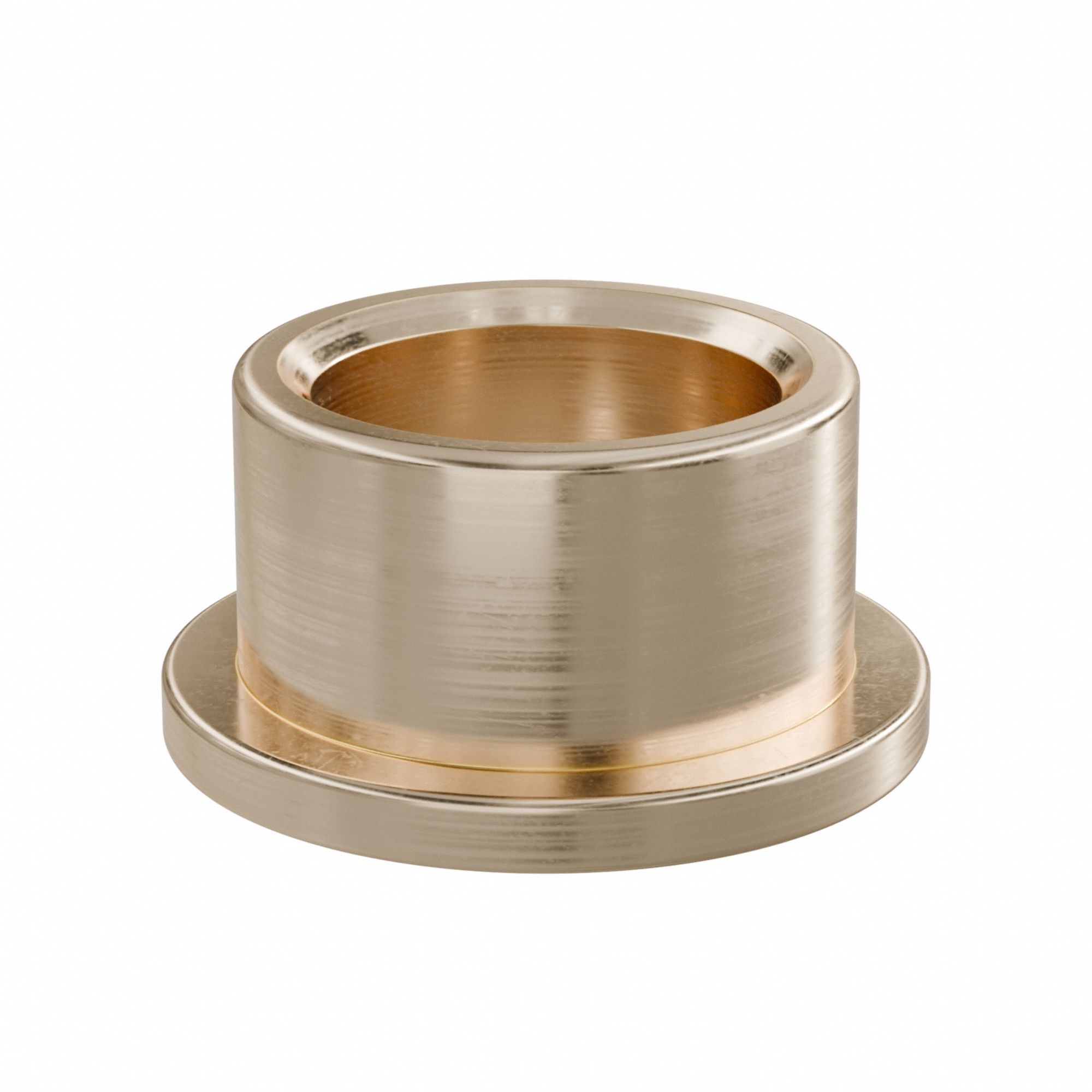 Flanged Sleeve Bearing: Bronze, SAE 841, 3/8 in Bore, 1/2 in OD, 5/16 in Lg, -35°F to 300°F, 10 PK