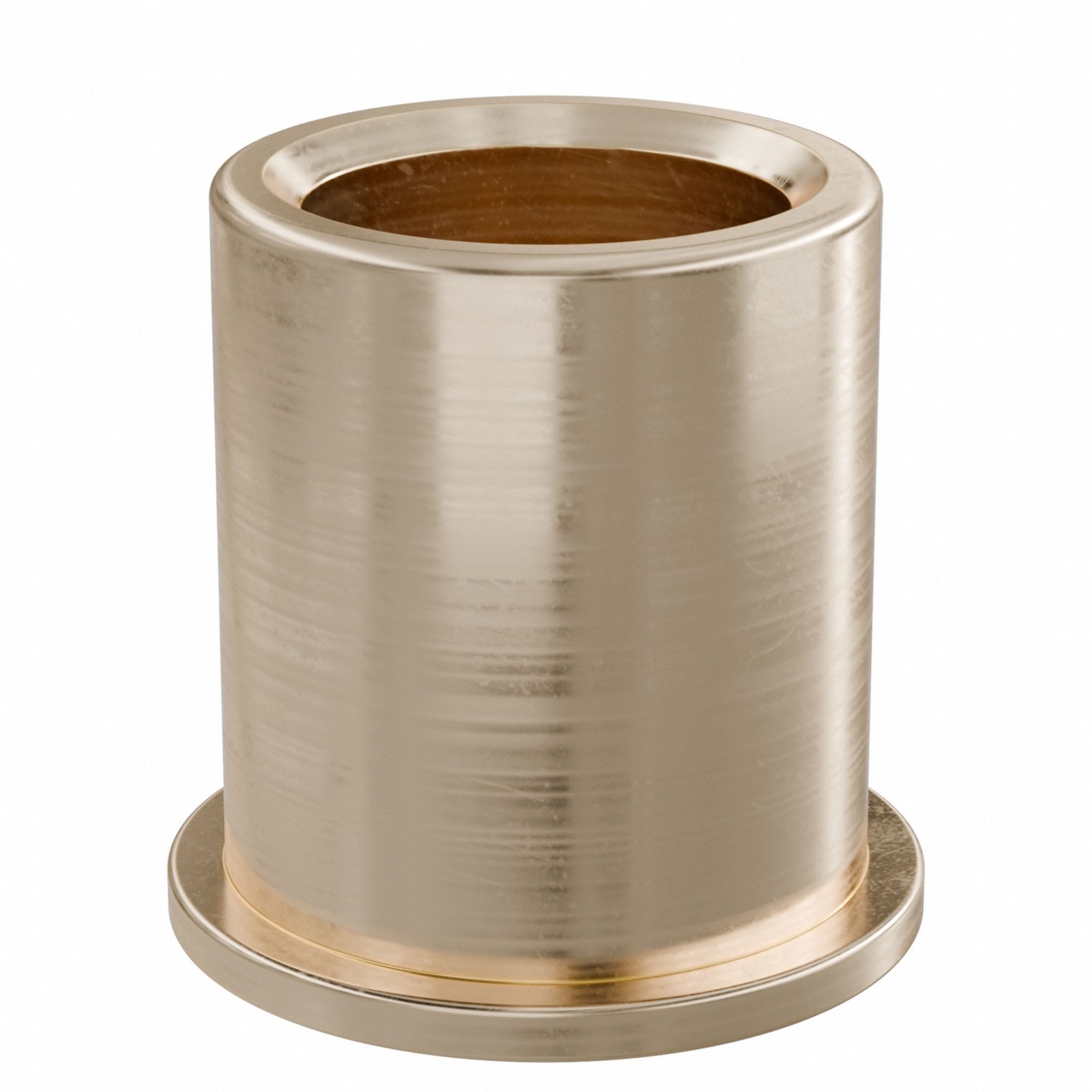 Flanged Sleeve Bearing: Bronze, SAE 841, 1/2 in Bore, 11/16 in OD, 13/16 in Lg, 10 PK