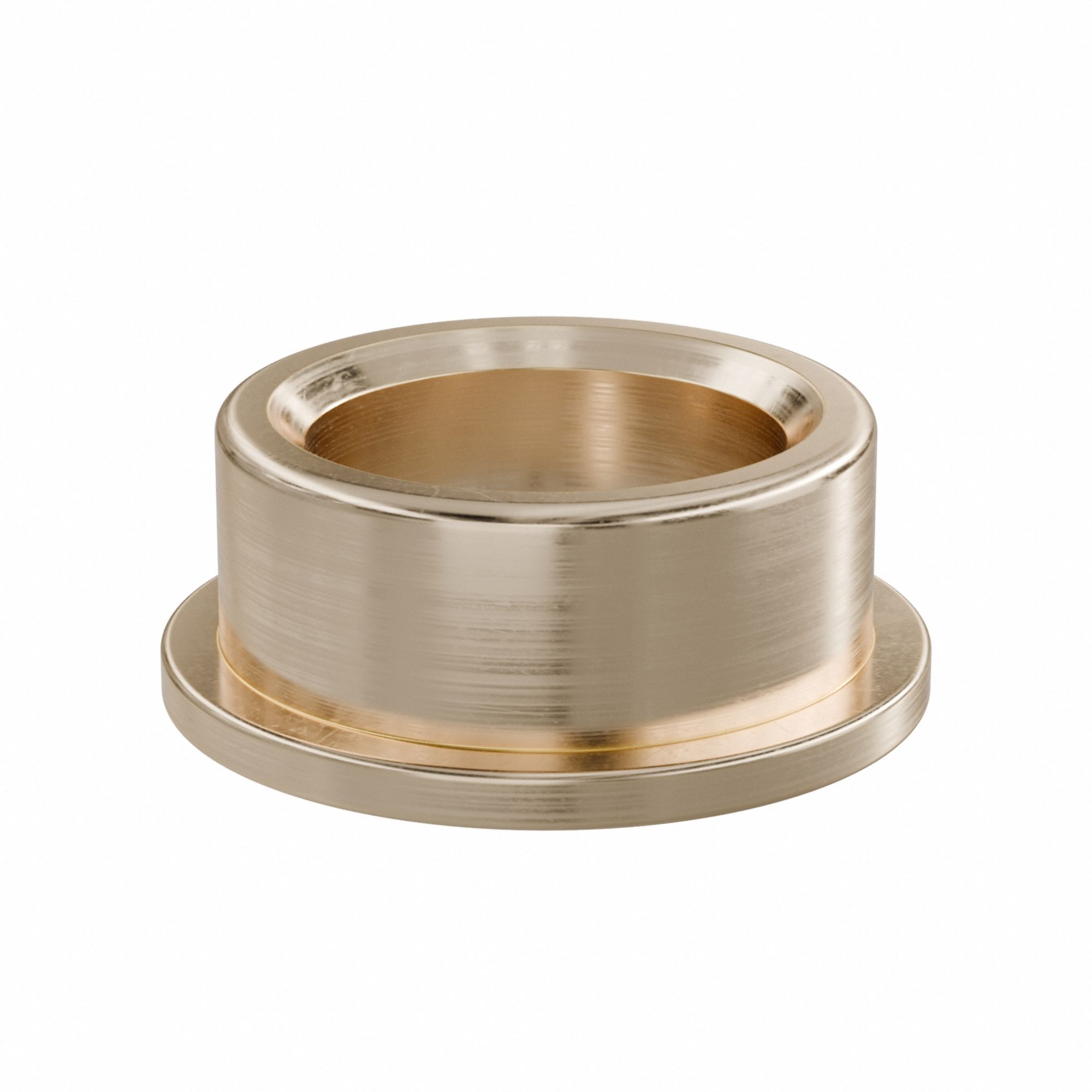 Flanged Sleeve Bearing: Bronze, SAE 841, 1/2 in Bore, 11/16 in OD, 5/16 in Lg, -35°F to 300°F, 10 PK