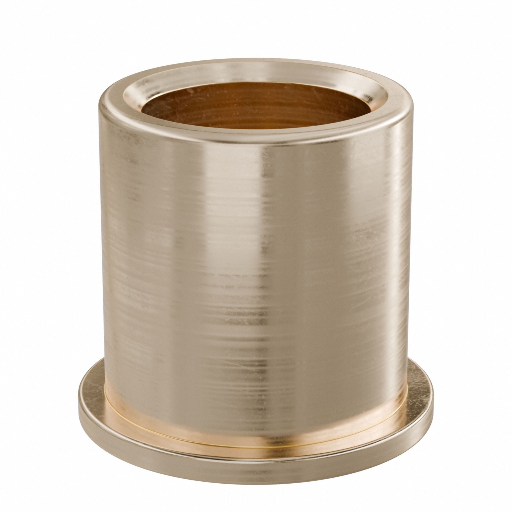 Flanged Sleeve Bearing: Bronze, SAE 841, 1/2 in Bore, 11/16 in OD, 3/4 in Lg, -35°F to 300°F, 10 PK