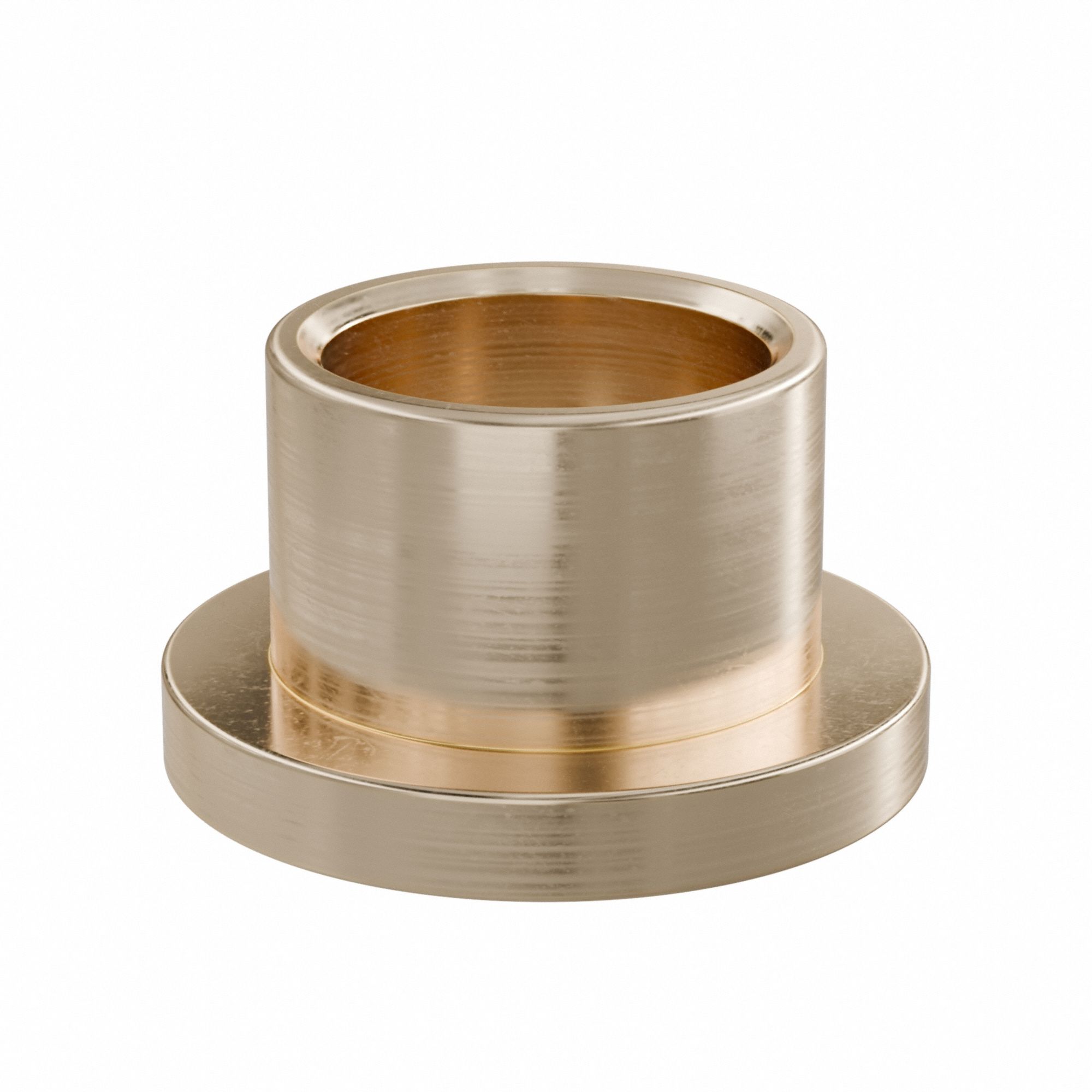 Flanged Sleeve Bearing: Bronze, SAE 841, 1/2 in Bore, 5/8 in OD, 1/2 in Lg, -35°F to 300°F, 10 PK