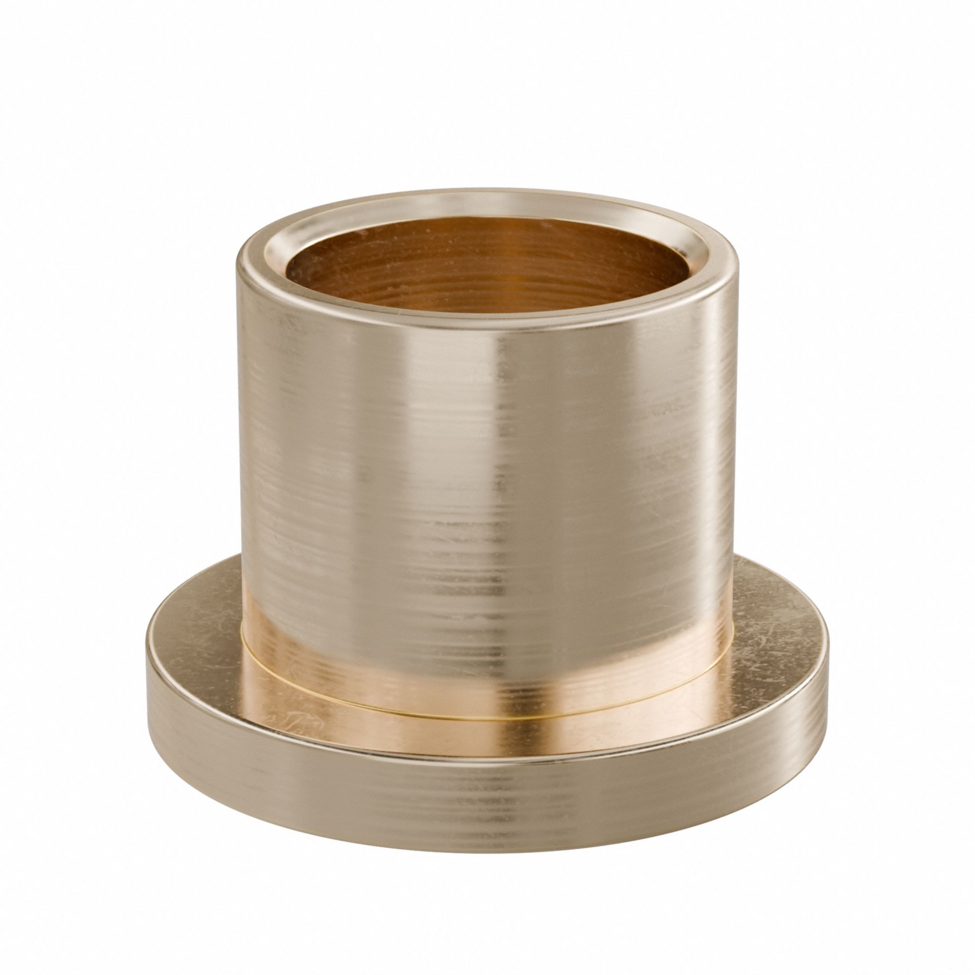 Flanged Sleeve Bearing: Bronze, SAE 841, 1/2 in Bore, 5/8 in OD, 5/8 in Lg, -35°F to 300°F, 10 PK