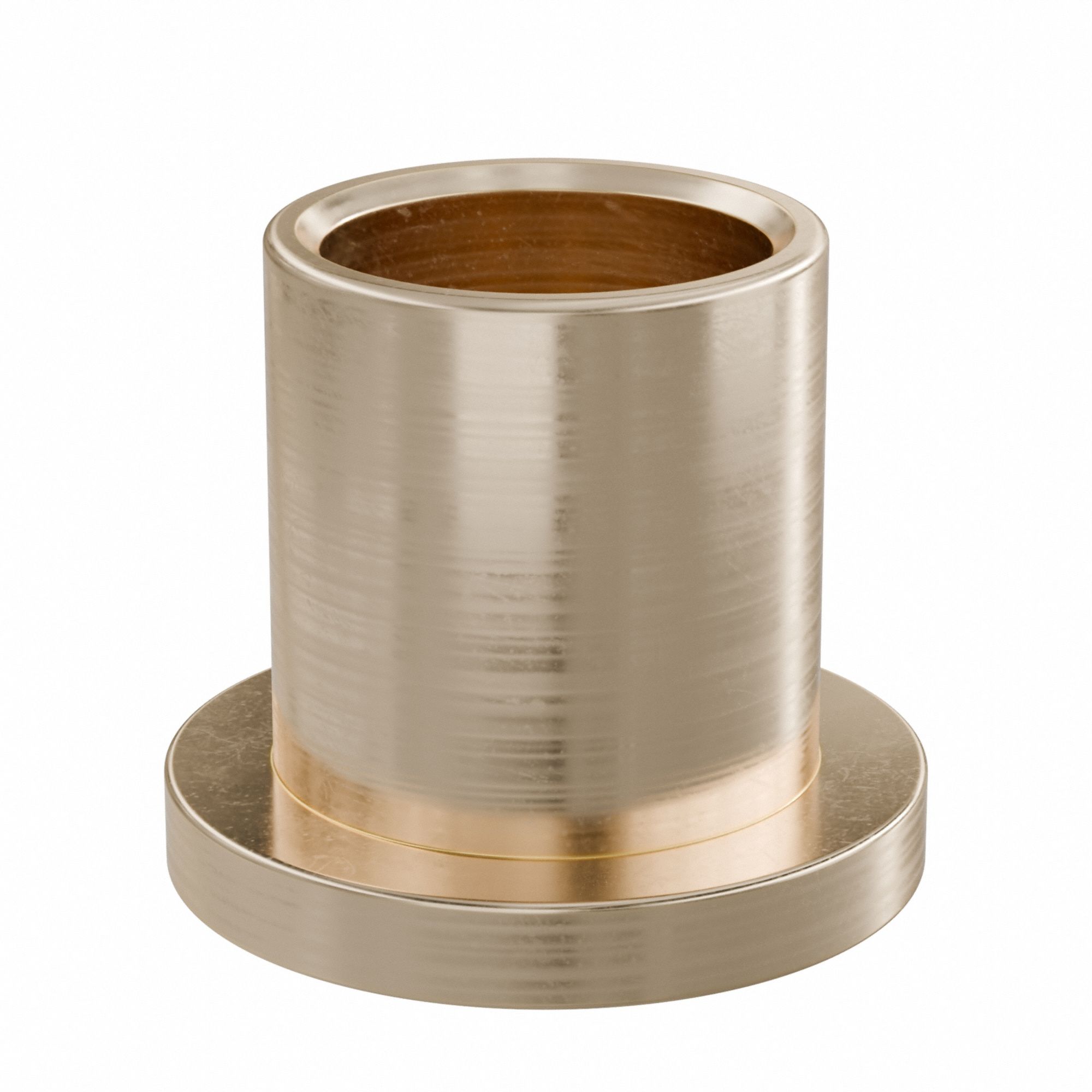 Flanged Sleeve Bearing: Bronze, SAE 841, 1/2 in Bore, 5/8 in OD, 3/4 in Lg, -35°F to 300°F, 10 PK