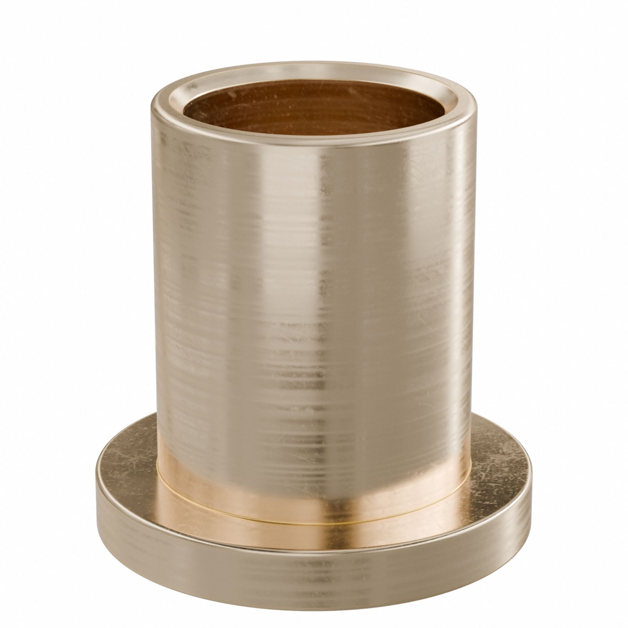 Flanged Sleeve Bearing: Bronze, SAE 841, 1/2 in Bore, 5/8 in OD, 7/8 in Lg, -35°F to 300°F, 10 PK