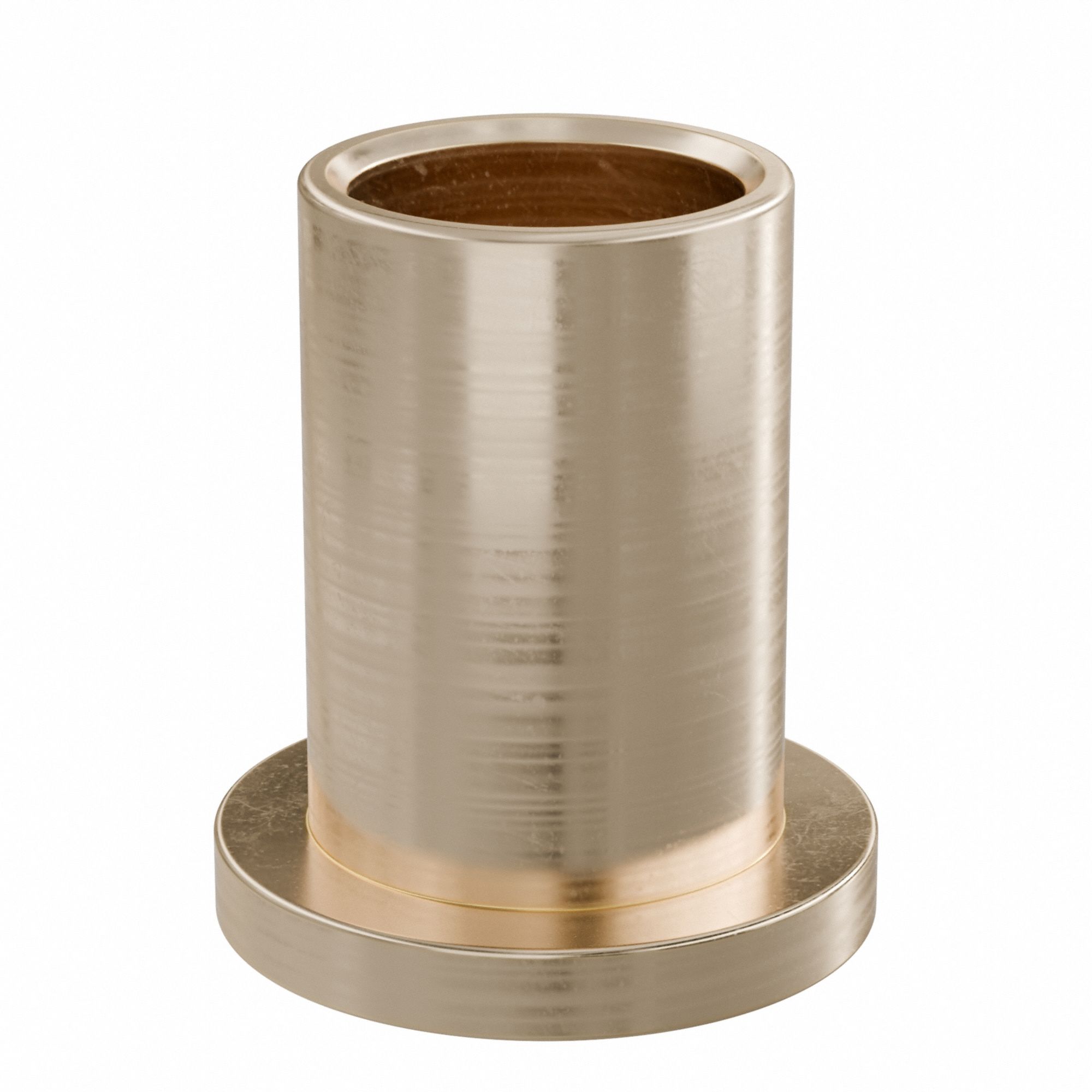 Flanged Sleeve Bearing: Bronze, SAE 841, 1/2 in Bore, 5/8 in OD, 1 in Lg, -35°F to 300°F, 10 PK