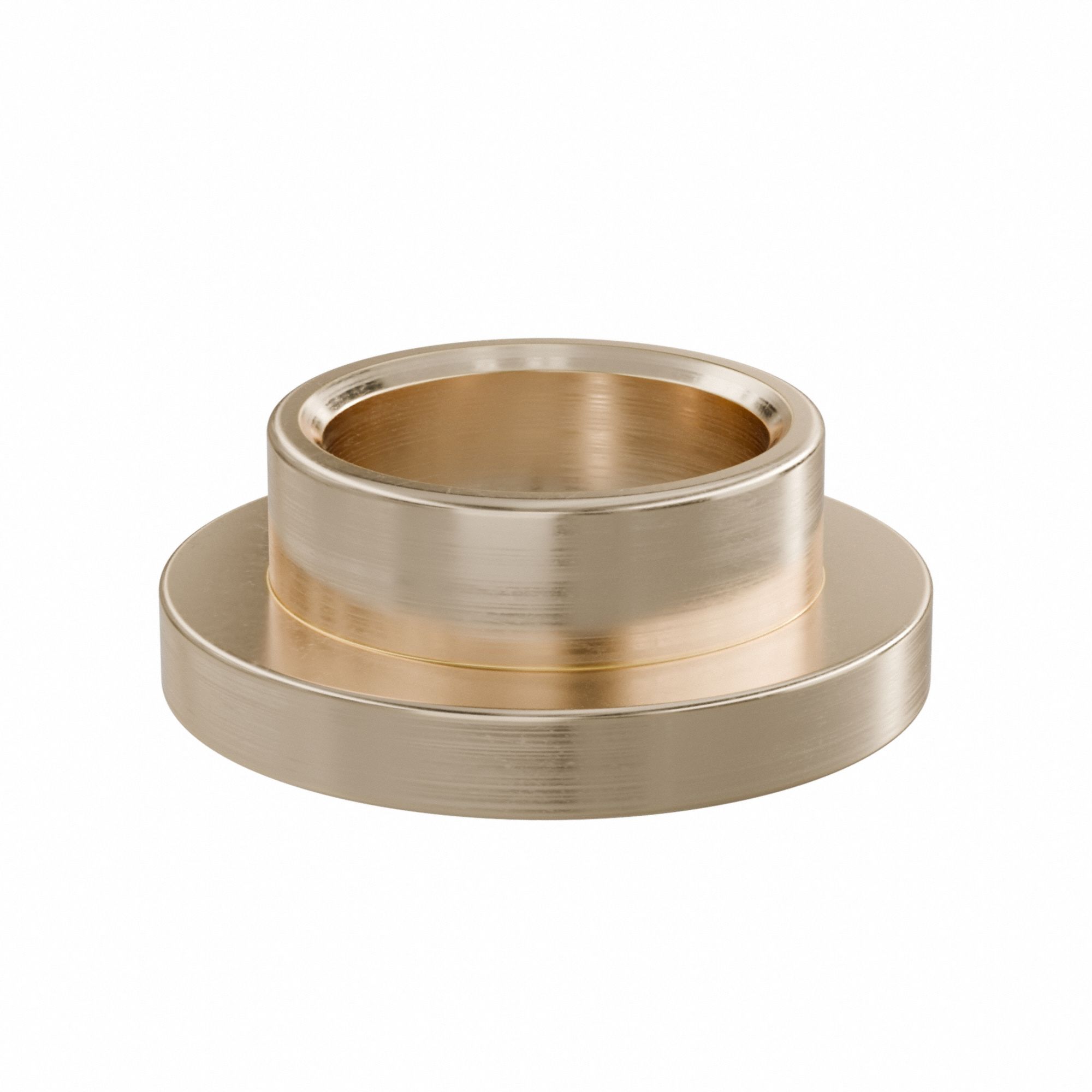 Flanged Sleeve Bearing: Bronze, SAE 841, 1/2 in Bore, 5/8 in OD, 5/16 in Lg, -35°F to 300°F, 10 PK