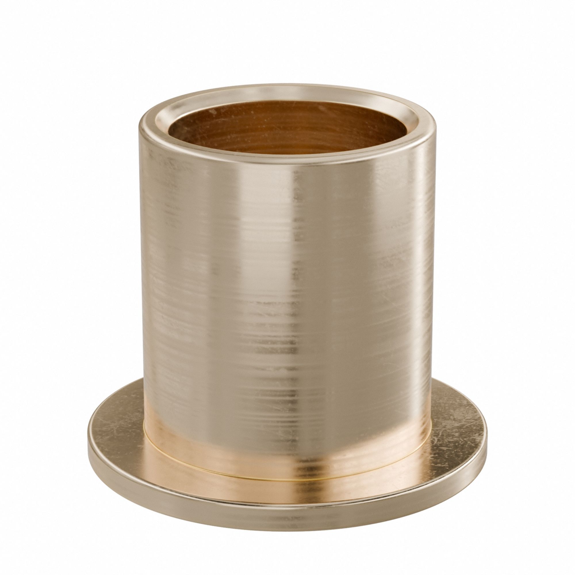 Flanged Sleeve Bearing: Bronze, SAE 841, 1/2 in Bore, 5/8 in OD, 3/4 in Lg, -35°F to 300°F, 10 PK