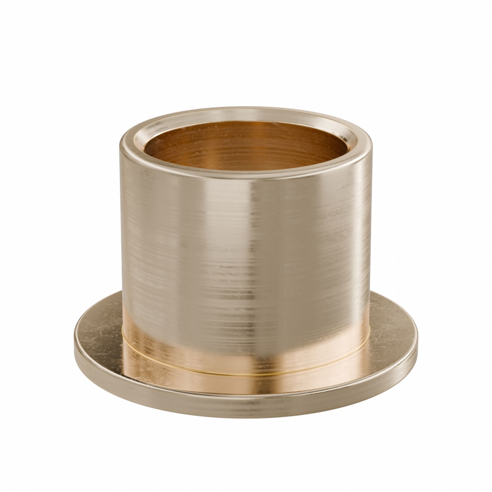 Flanged Sleeve Bearing: Bronze, SAE 841, 1/2 in Bore, 5/8 in OD, 9/16 in Lg, -35°F to 300°F, 10 PK