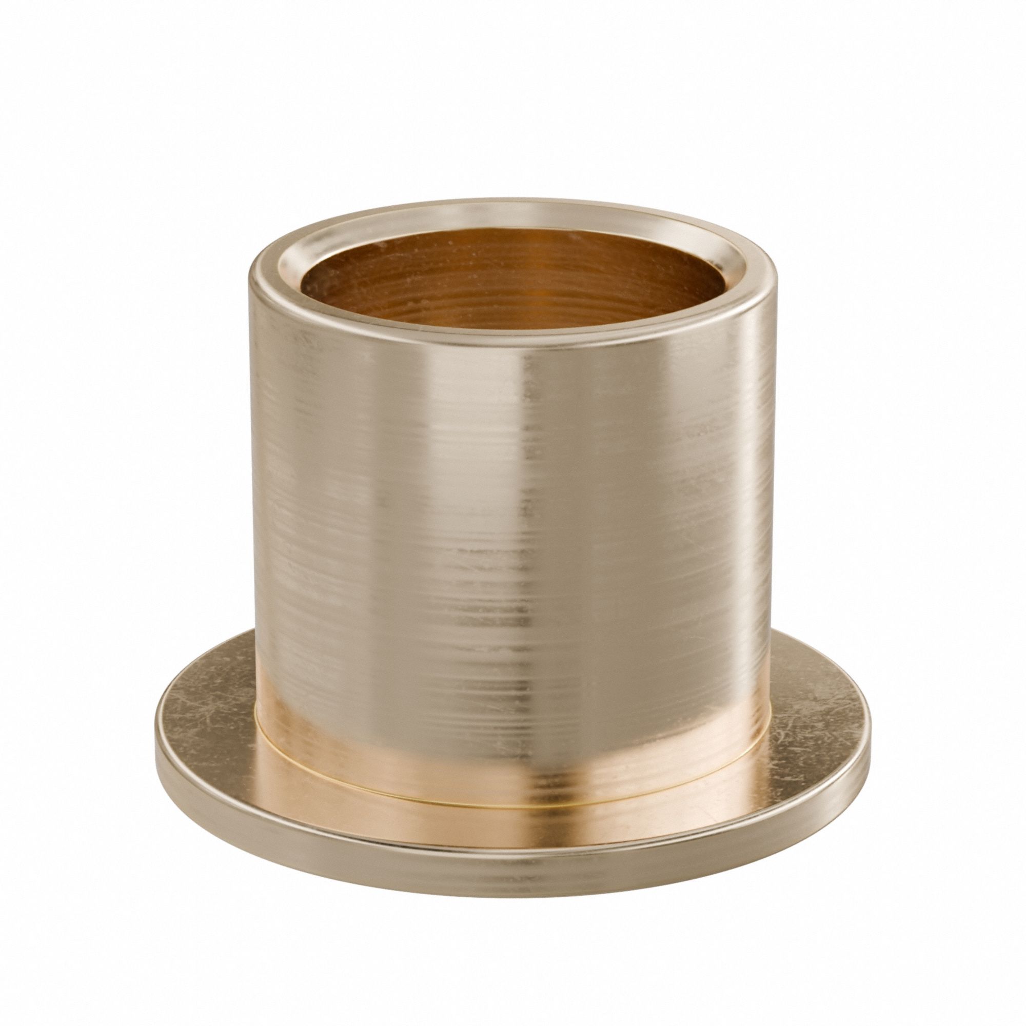 Flanged Sleeve Bearing: Bronze, SAE 841, 1/2 in Bore, 5/8 in OD, 5/8 in Lg, -35°F to 300°F, 10 PK