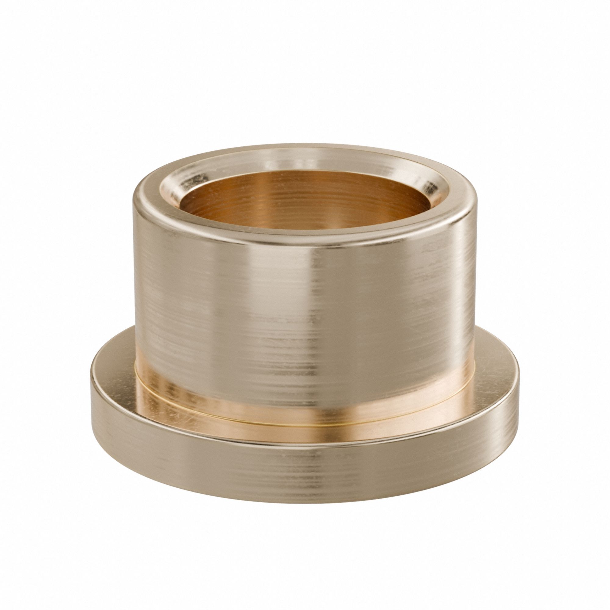 Flanged Sleeve Bearing: Bronze, SAE 841, 1/2 in Bore, 11/16 in OD, 1/2 in Lg, -35°F to 300°F, 10 PK
