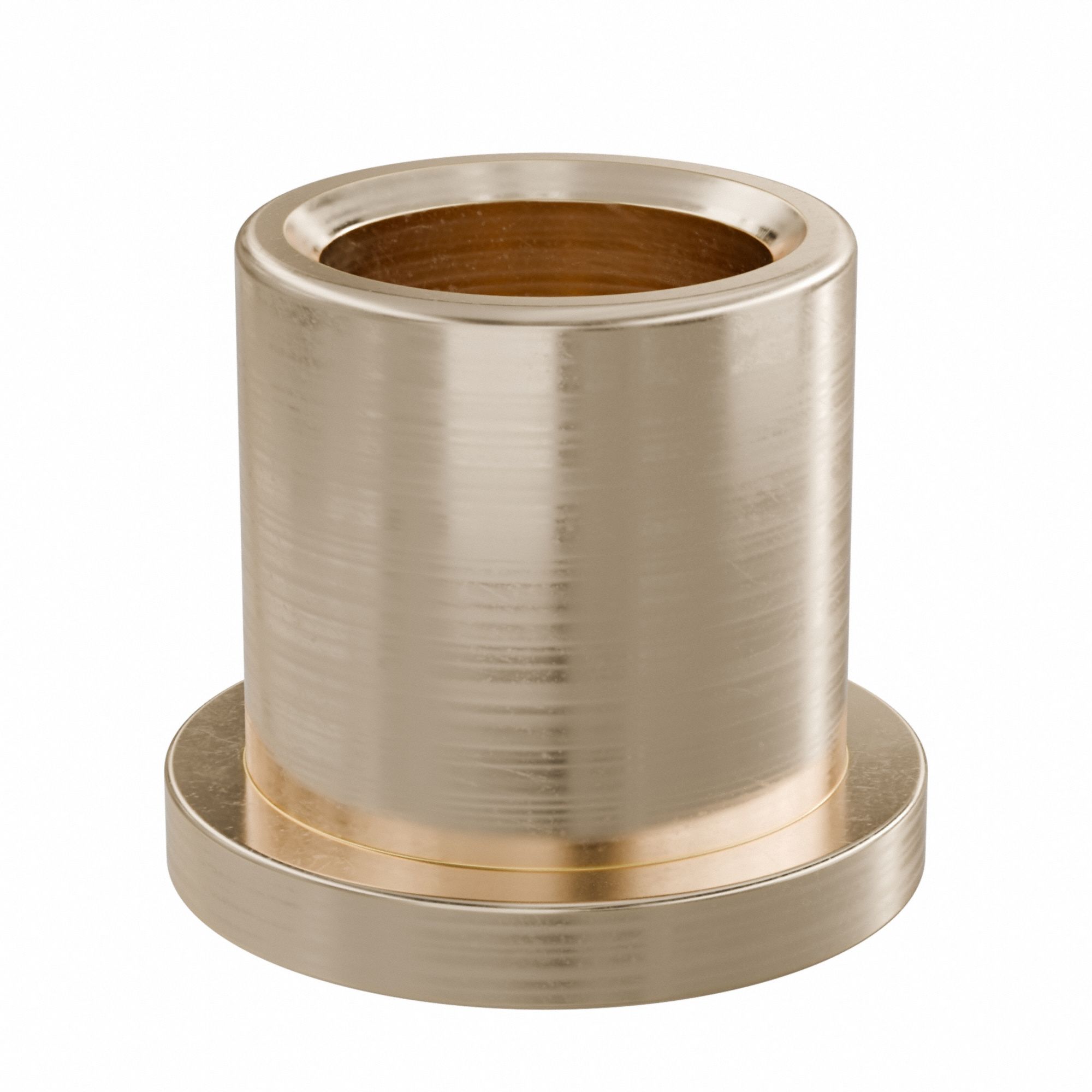 Flanged Sleeve Bearing: Bronze, SAE 841, 1/2 in Bore, 11/16 in OD, 3/4 in Lg, -35°F to 300°F, 10 PK