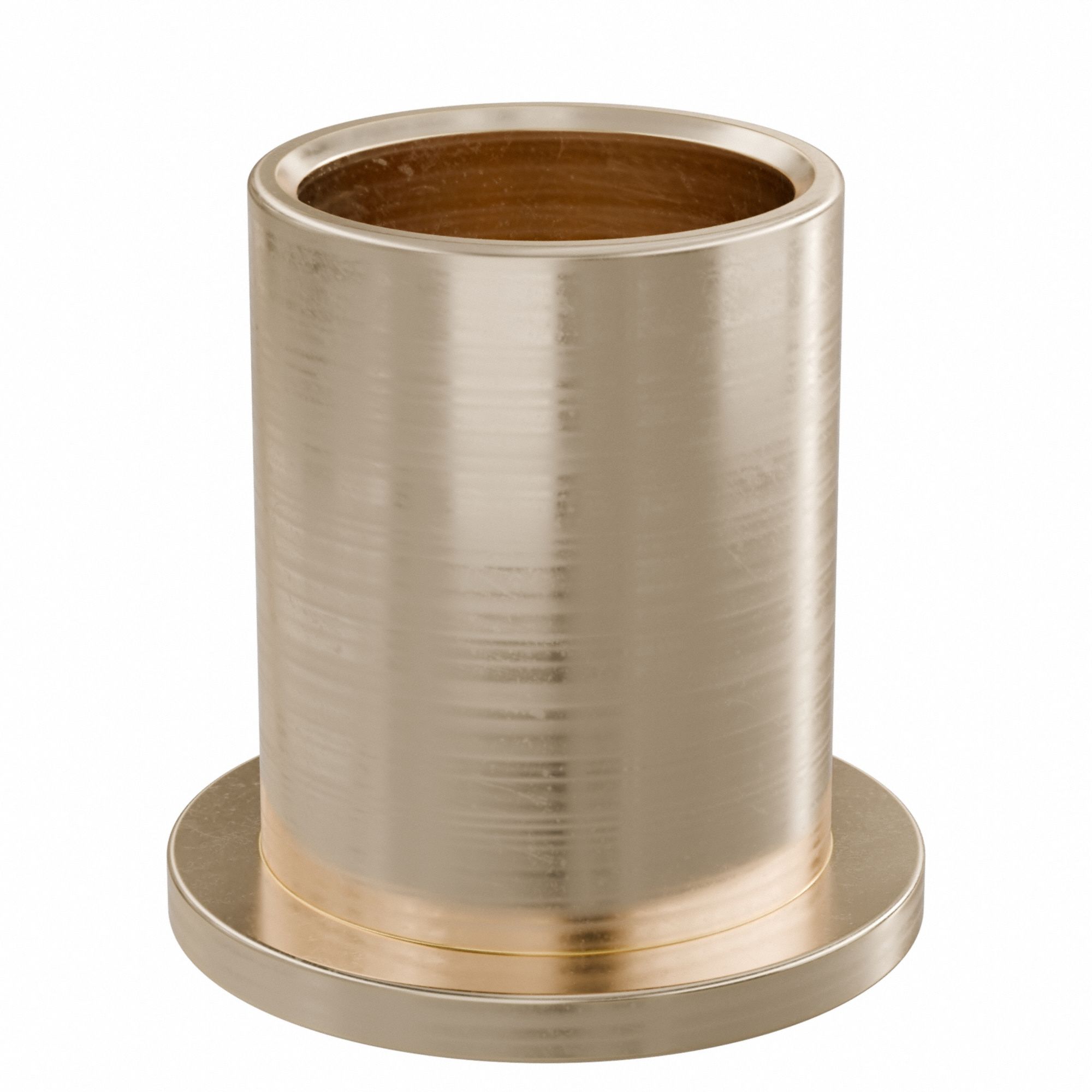 Flanged Sleeve Bearing: Bronze, SAE 841, 5/8 in Bore, 3/4 in OD, 1 in Lg, -35°F to 300°F, 10 PK
