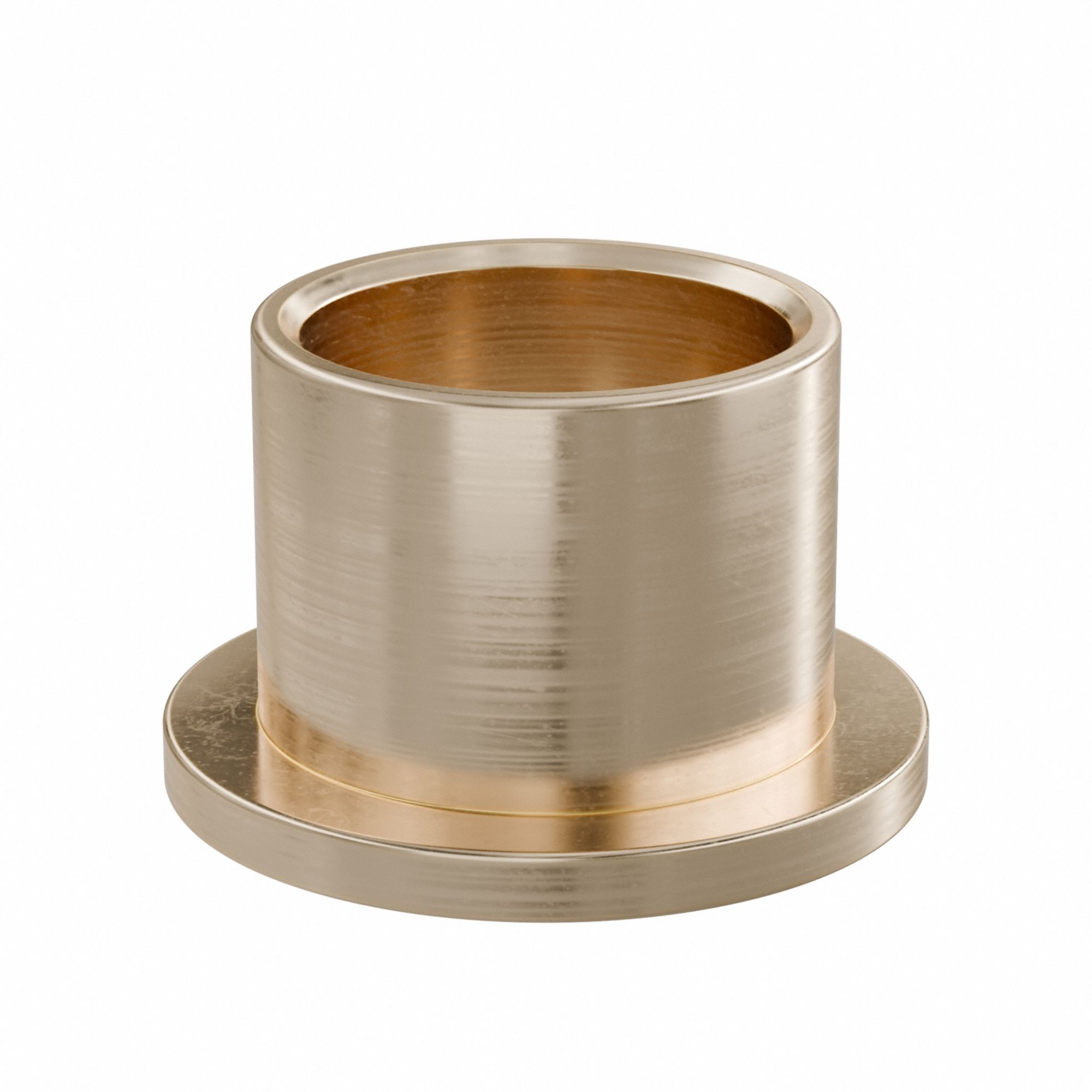 Flanged Sleeve Bearing: Bronze, SAE 841, 5/8 in Bore, 3/4 in OD, 5/8 in Lg, -35°F to 300°F, 10 PK