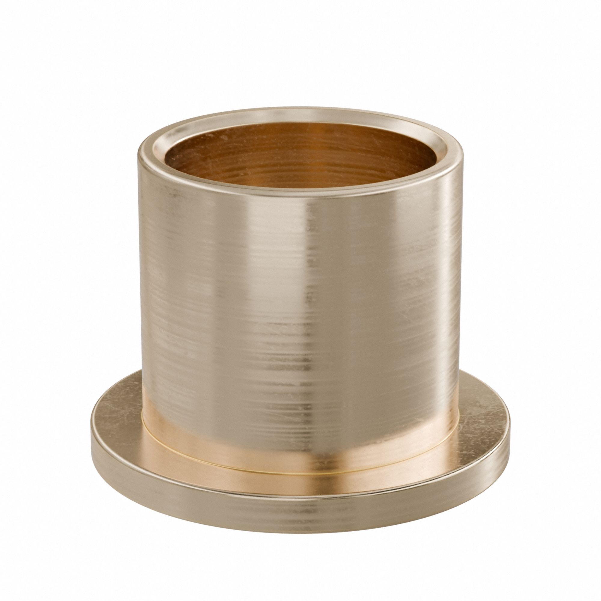 Flanged Sleeve Bearing: Bronze, SAE 841, 5/8 in Bore, 3/4 in OD, 3/4 in Lg, -35°F to 300°F, 10 PK