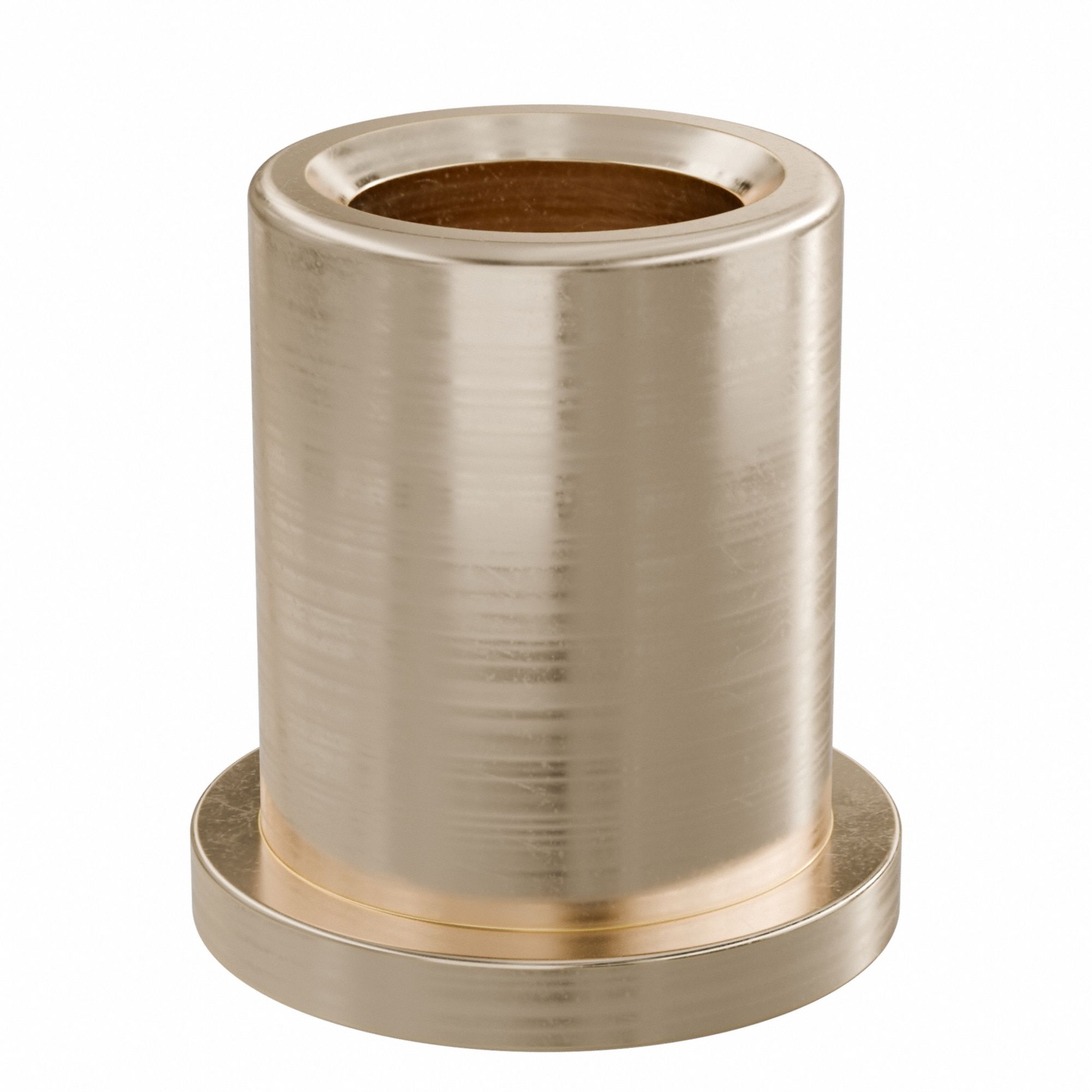 Flanged Sleeve Bearing: Bronze, SAE 841, 1/2 in Bore, 3/4 in OD, 1 in Lg, -35°F to 300°F, 5 PK
