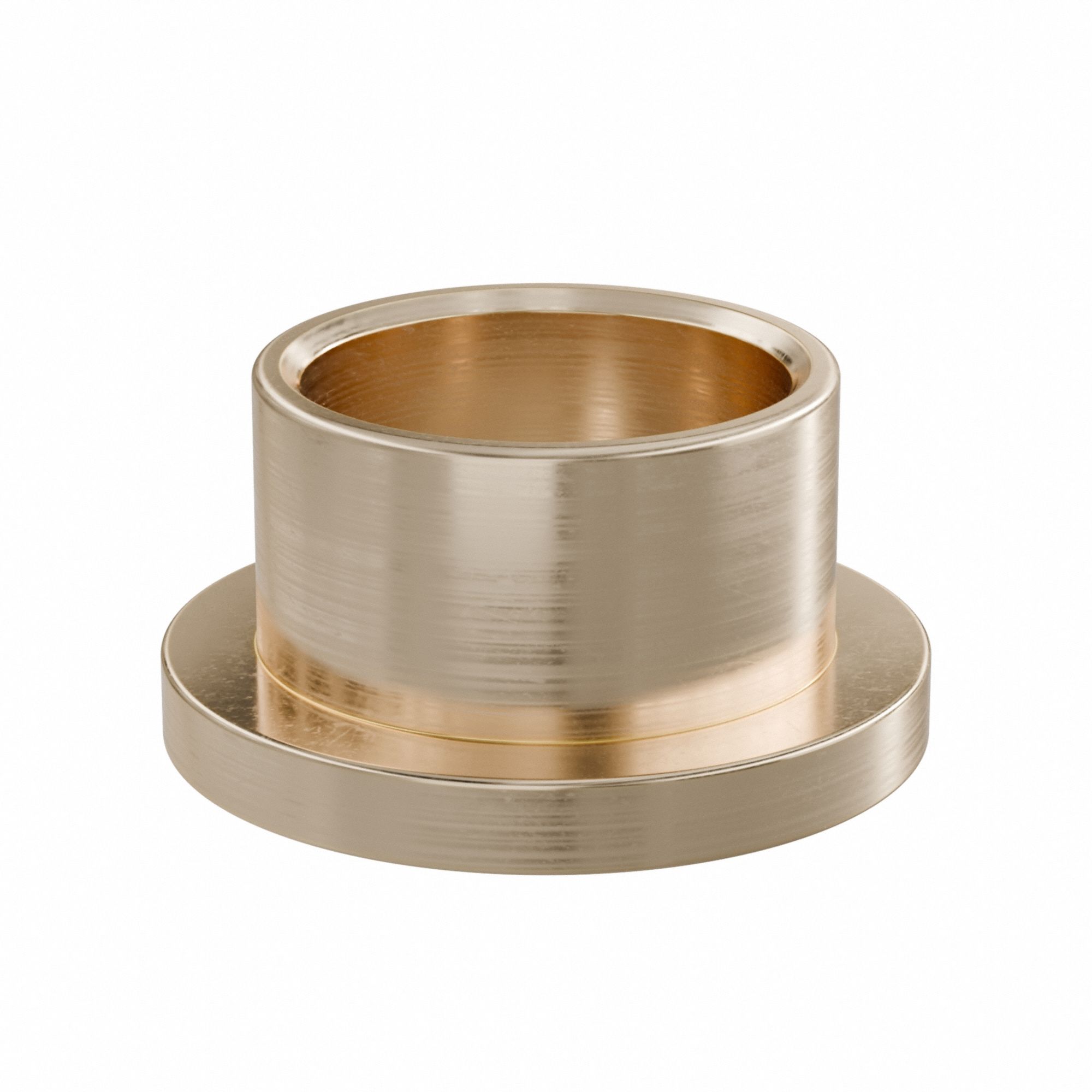 Flanged Sleeve Bearing: Bronze, SAE 841, 5/8 in Bore, 3/4 in OD, 1/2 in Lg, -35°F to 300°F, 10 PK