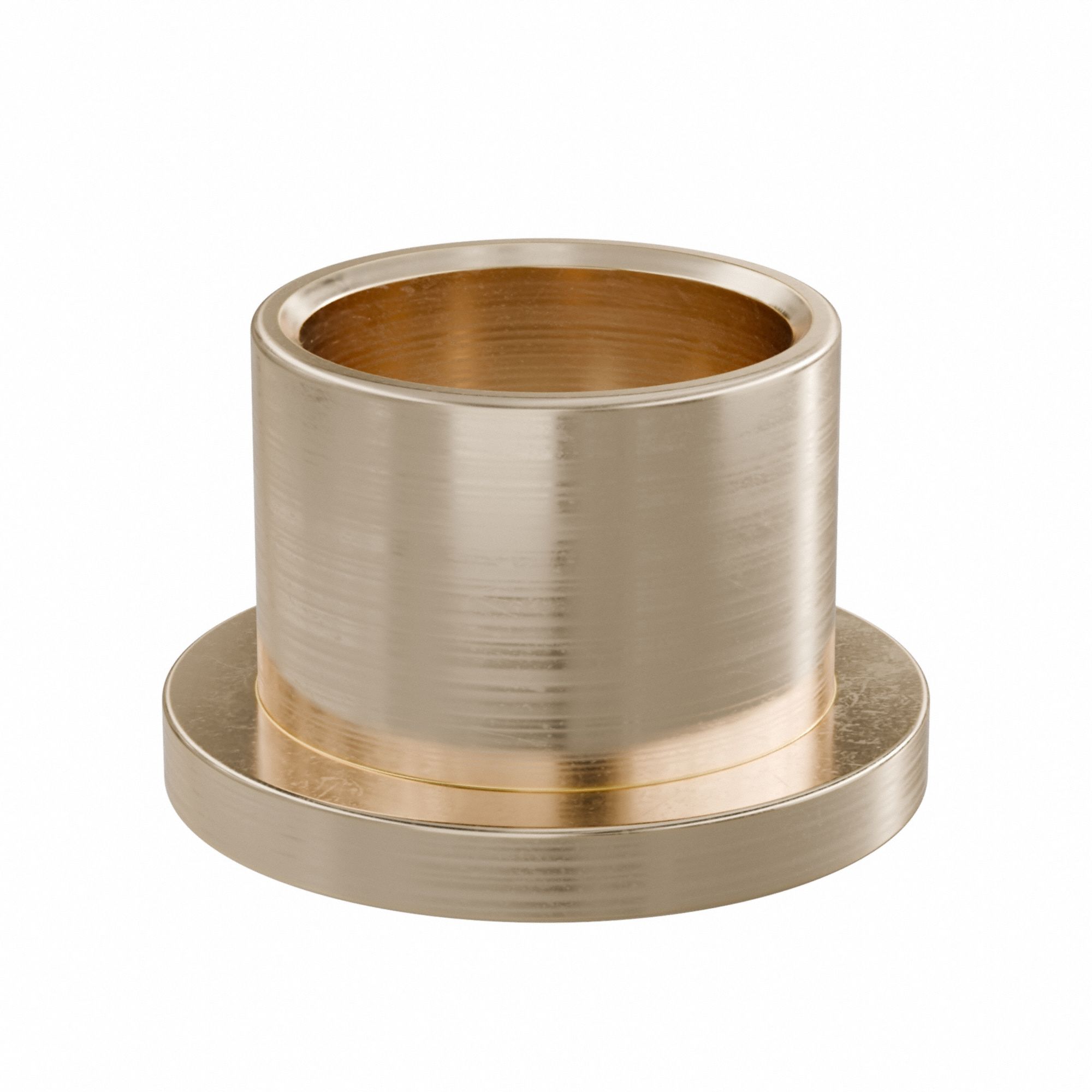 Flanged Sleeve Bearing: Bronze, SAE 841, 5/8 in Bore, 3/4 in OD, 5/8 in Lg, -35°F to 300°F, 10 PK