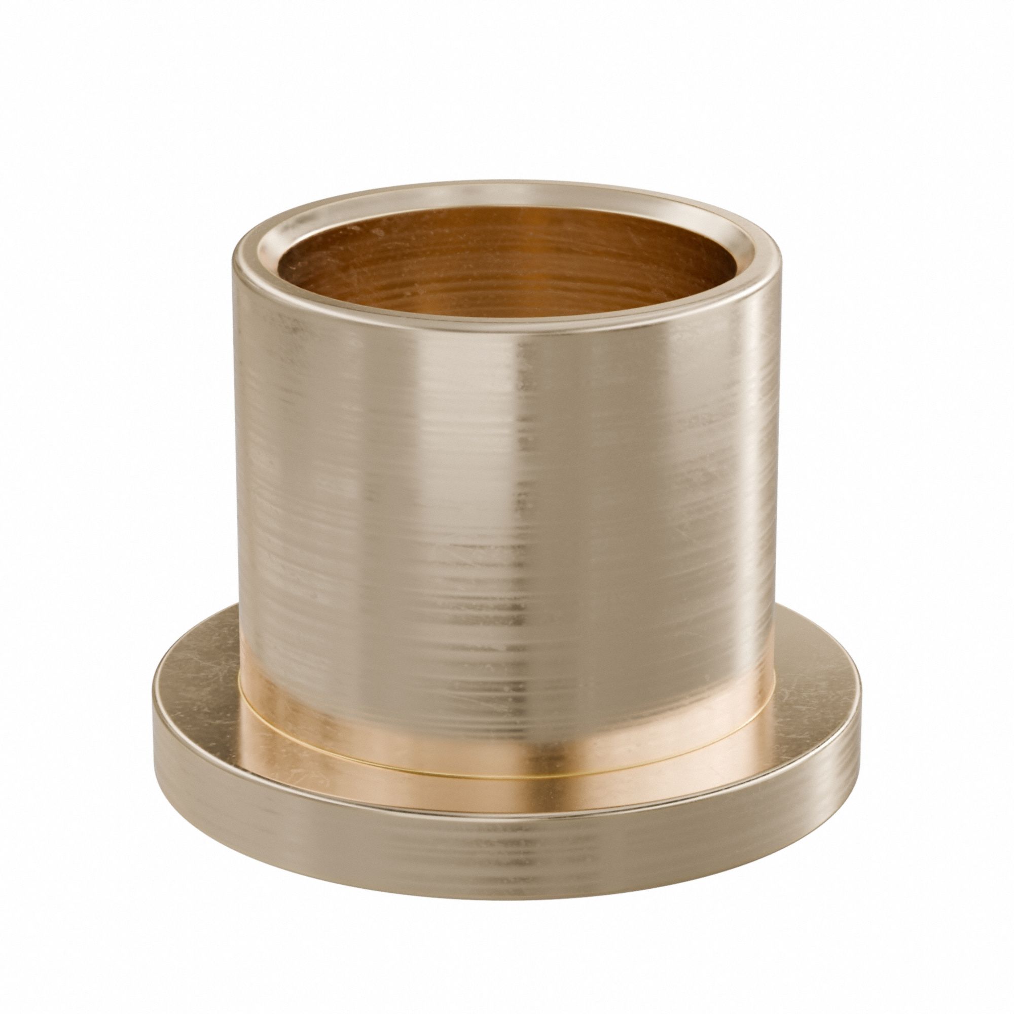 Flanged Sleeve Bearing: Bronze, SAE 841, 5/8 in Bore, 3/4 in OD, 3/4 in Lg, -35°F to 300°F, 10 PK