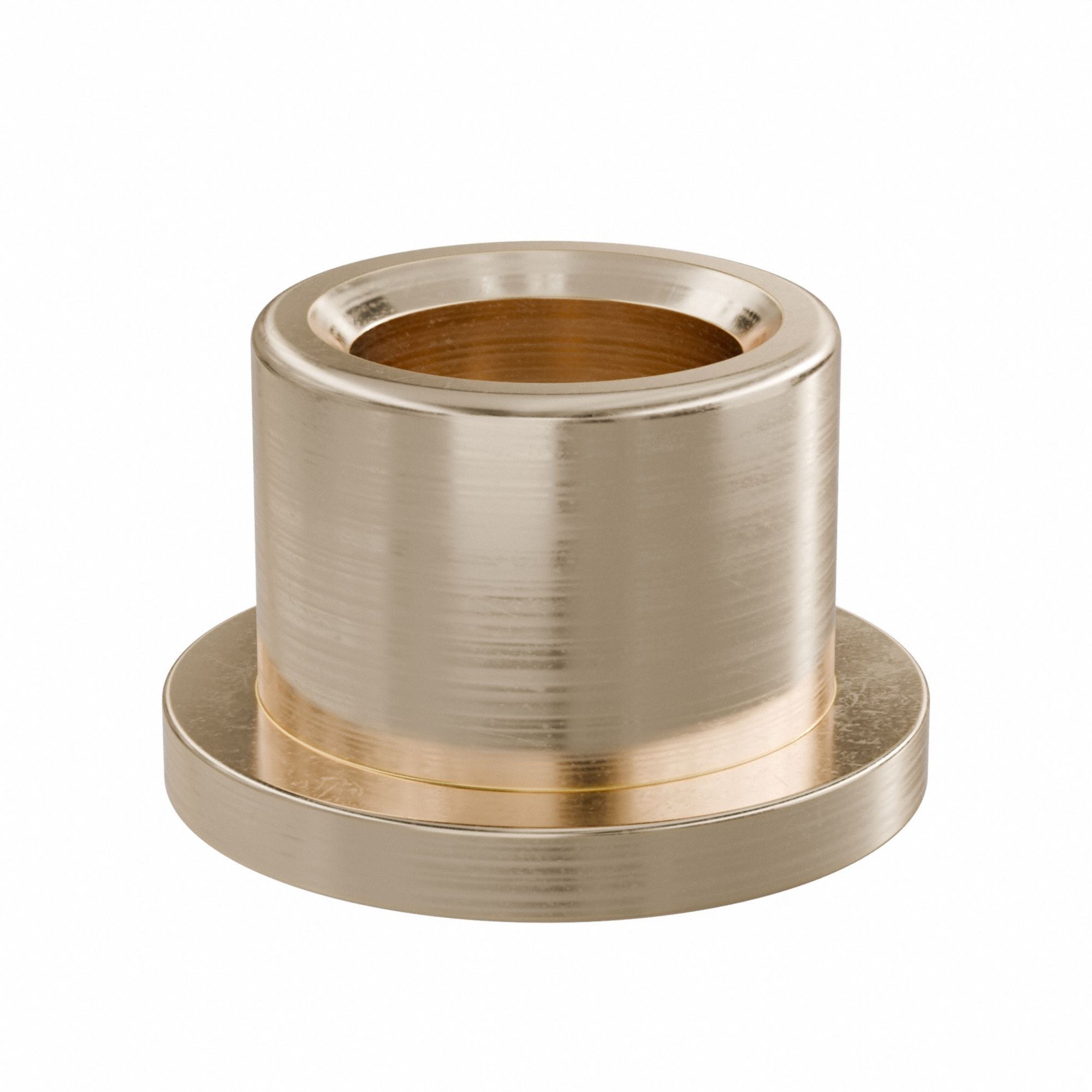 Flanged Sleeve Bearing: Bronze, SAE 841, 1/2 in Bore, 3/4 in OD, 5/8 in Lg, -35°F to 300°F, 10 PK