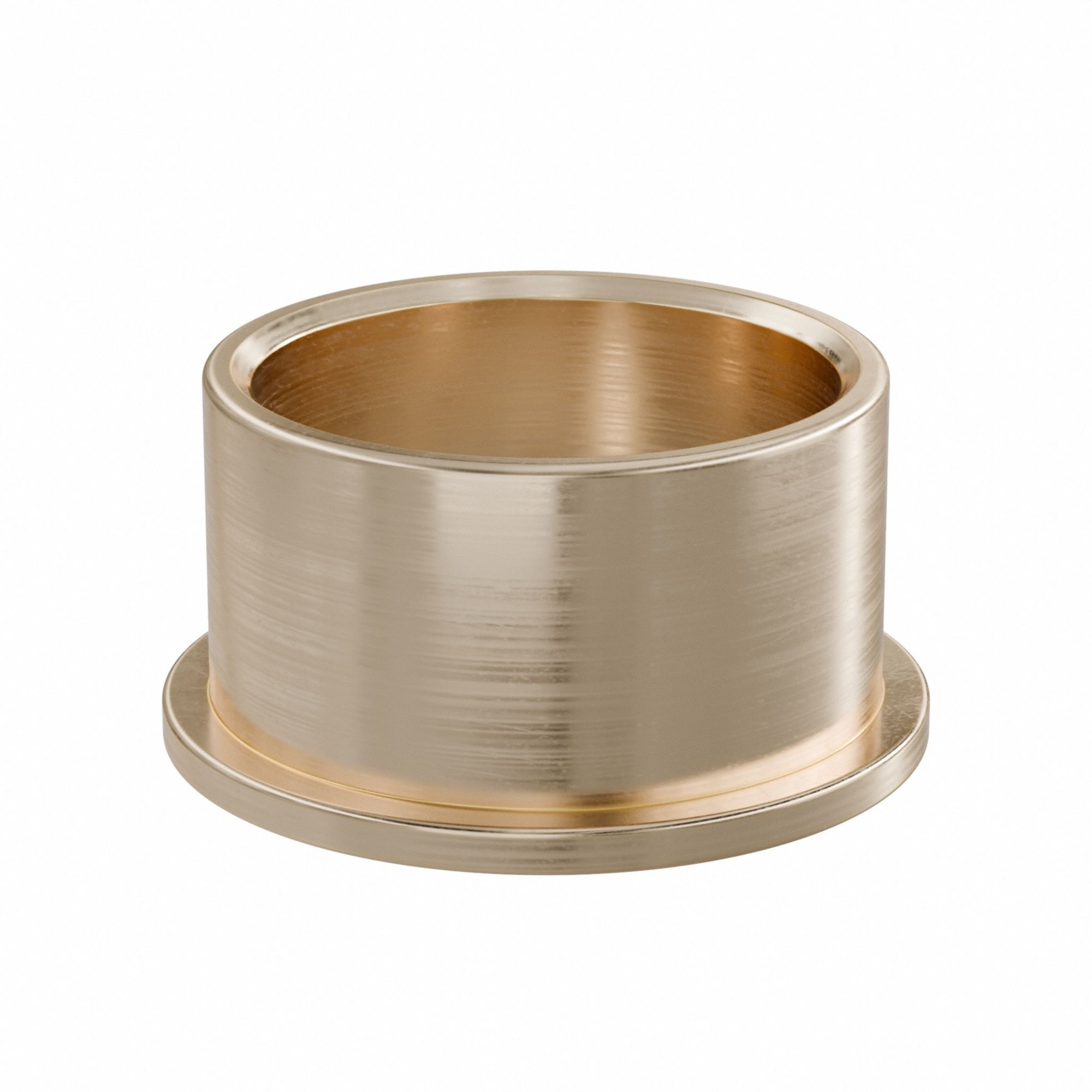 Flanged Sleeve Bearing: Bronze, SAE 841, 3/4 in Bore, 7/8 in OD, 1/2 in Lg, -35°F to 300°F, 10 PK