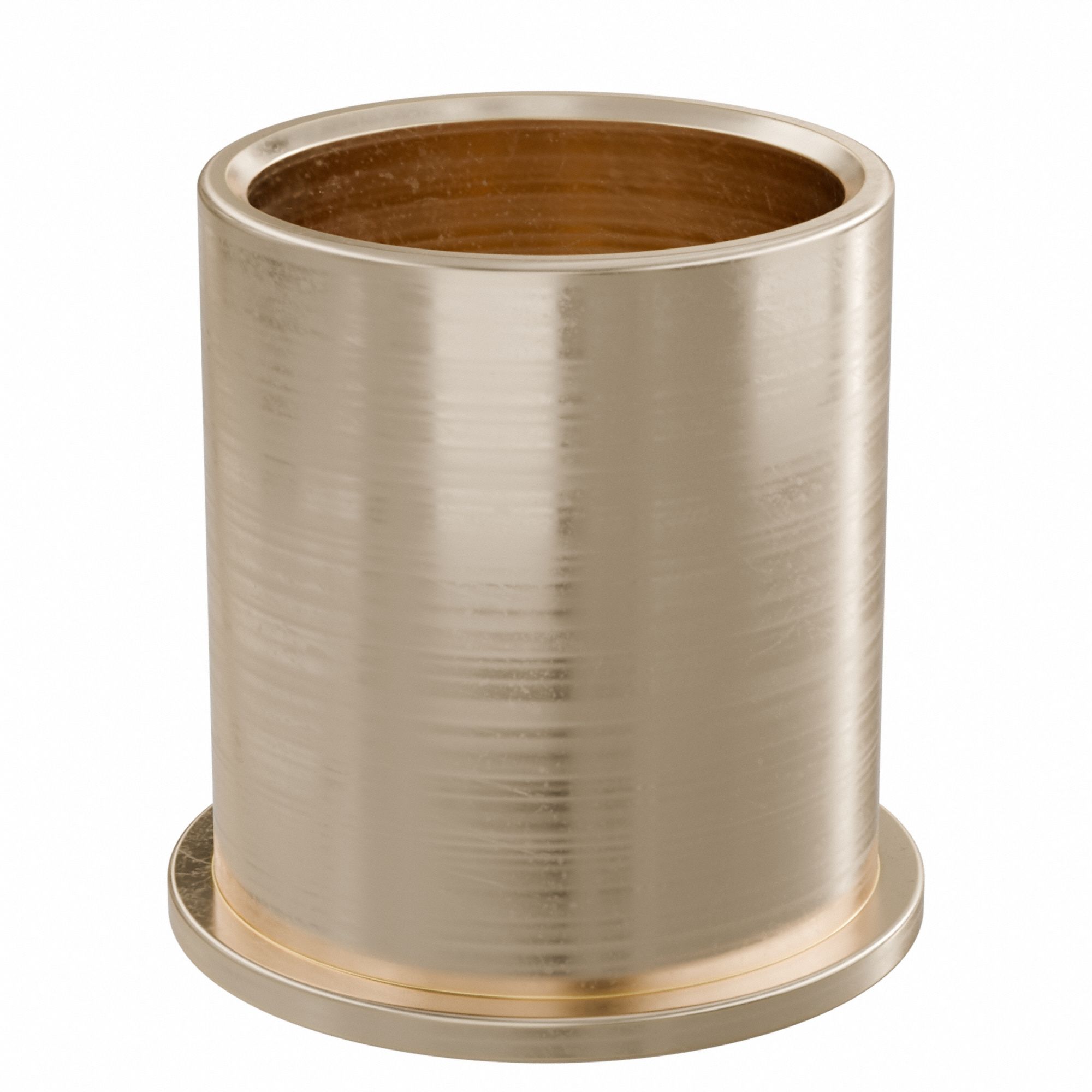 Flanged Sleeve Bearing: Bronze, SAE 841, 3/4 in Bore, 7/8 in OD, 1 in Lg, -35°F to 300°F, 10 PK