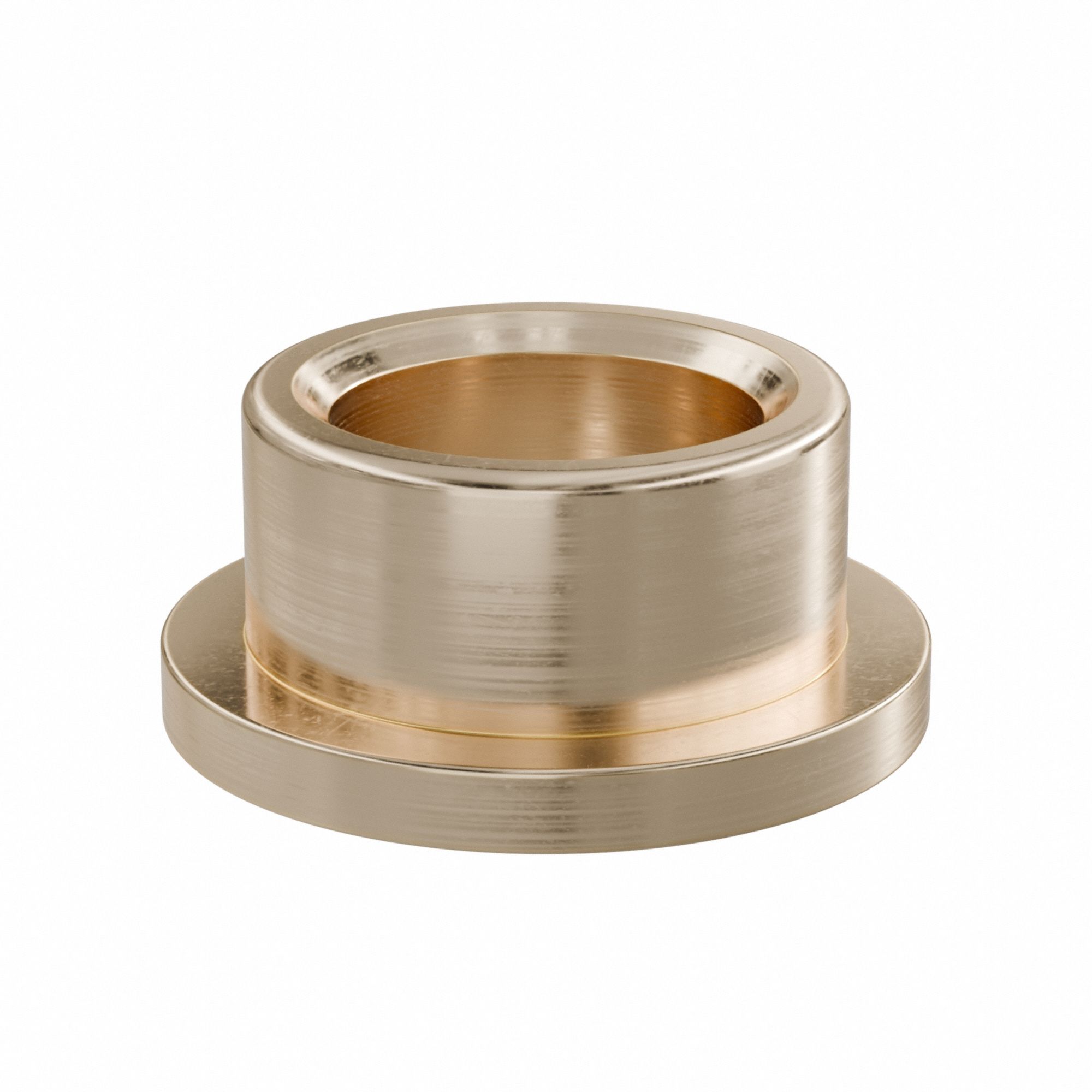 Flanged Sleeve Bearing: Bronze, SAE 841, 5/8 in Bore, 7/8 in OD, 1/2 in Lg, -35°F to 300°F, 10 PK