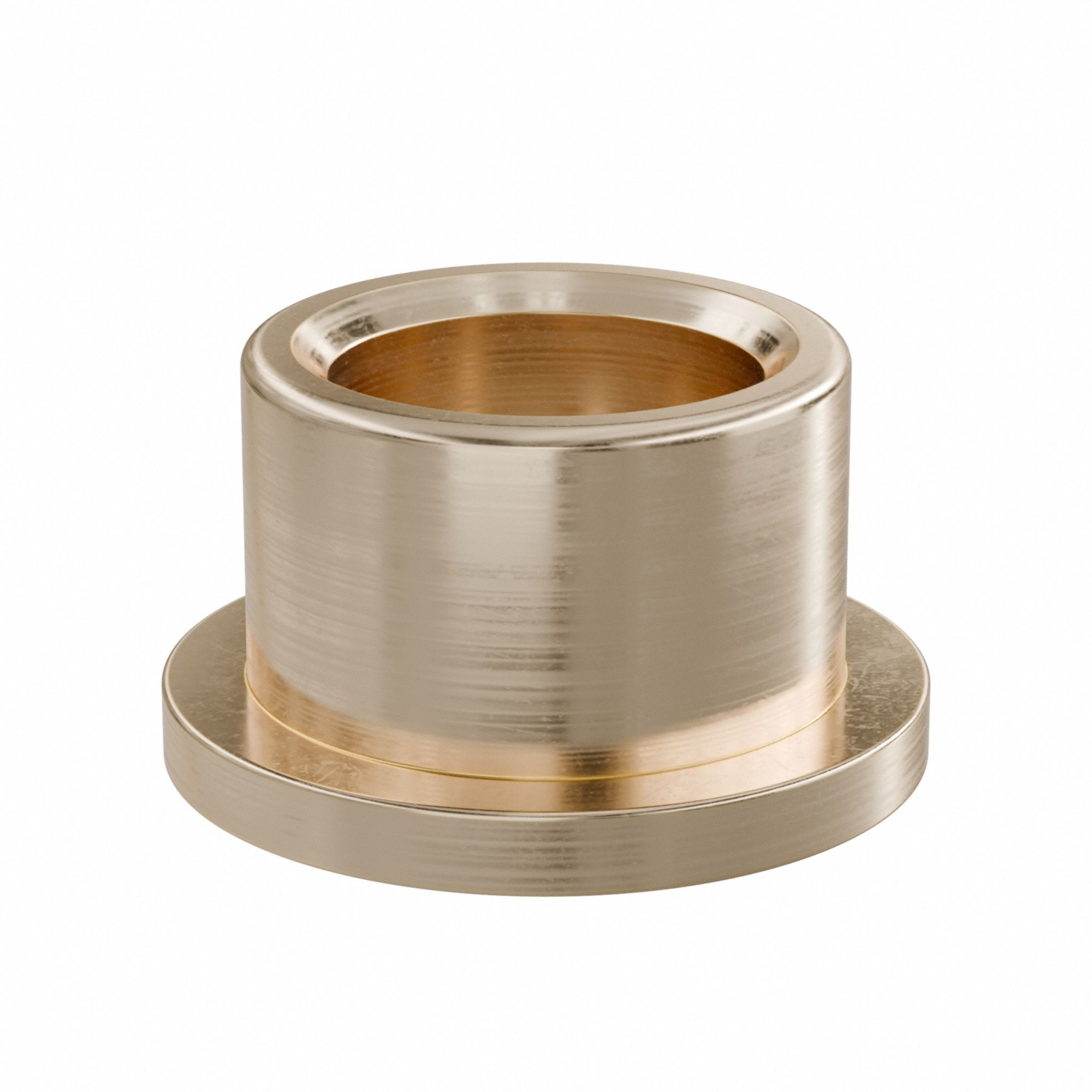 Flanged Sleeve Bearing: Bronze, SAE 841, 5/8 in Bore, 7/8 in OD, 5/8 in Lg, -35°F to 300°F, 10 PK