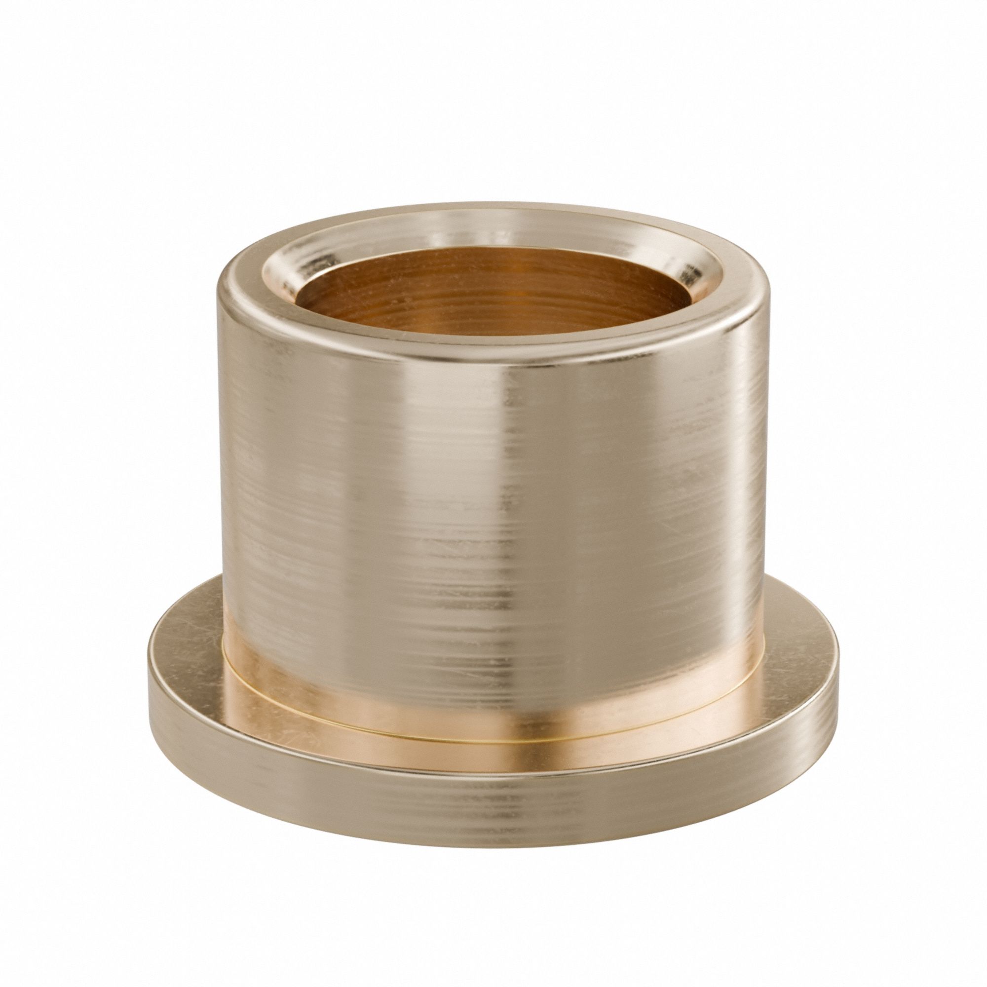 Flanged Sleeve Bearing: Bronze, SAE 841, 5/8 in Bore, 7/8 in OD, 3/4 in Lg, -35°F to 300°F, 10 PK