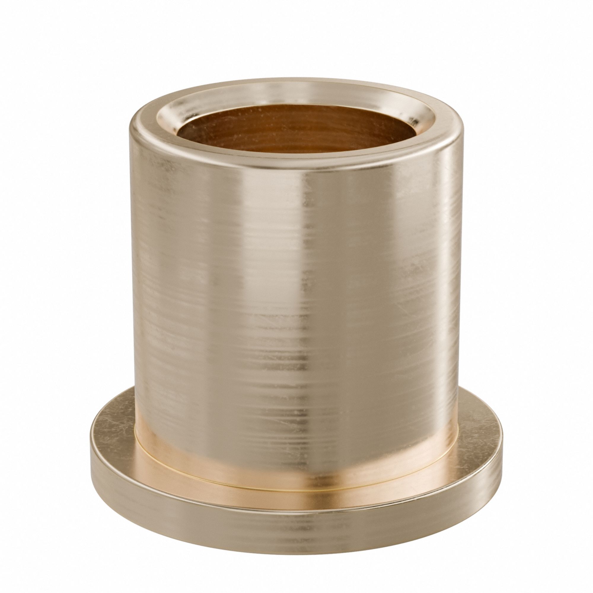 Flanged Sleeve Bearing: Bronze, SAE 841, 5/8 in Bore, 7/8 in OD, 1 in Lg, -35°F to 300°F, 10 PK
