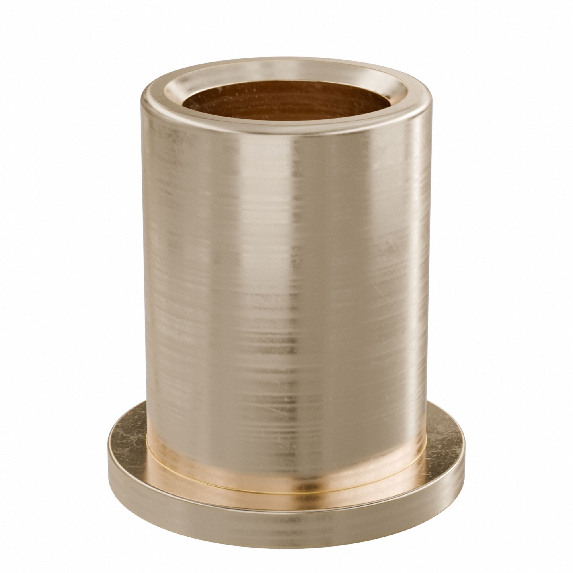 Flanged Sleeve Bearing: Bronze, SAE 841, 5/8 in Bore, 7/8 in OD, 1 1/4 in Lg, -35°F to 300°F, 10 PK