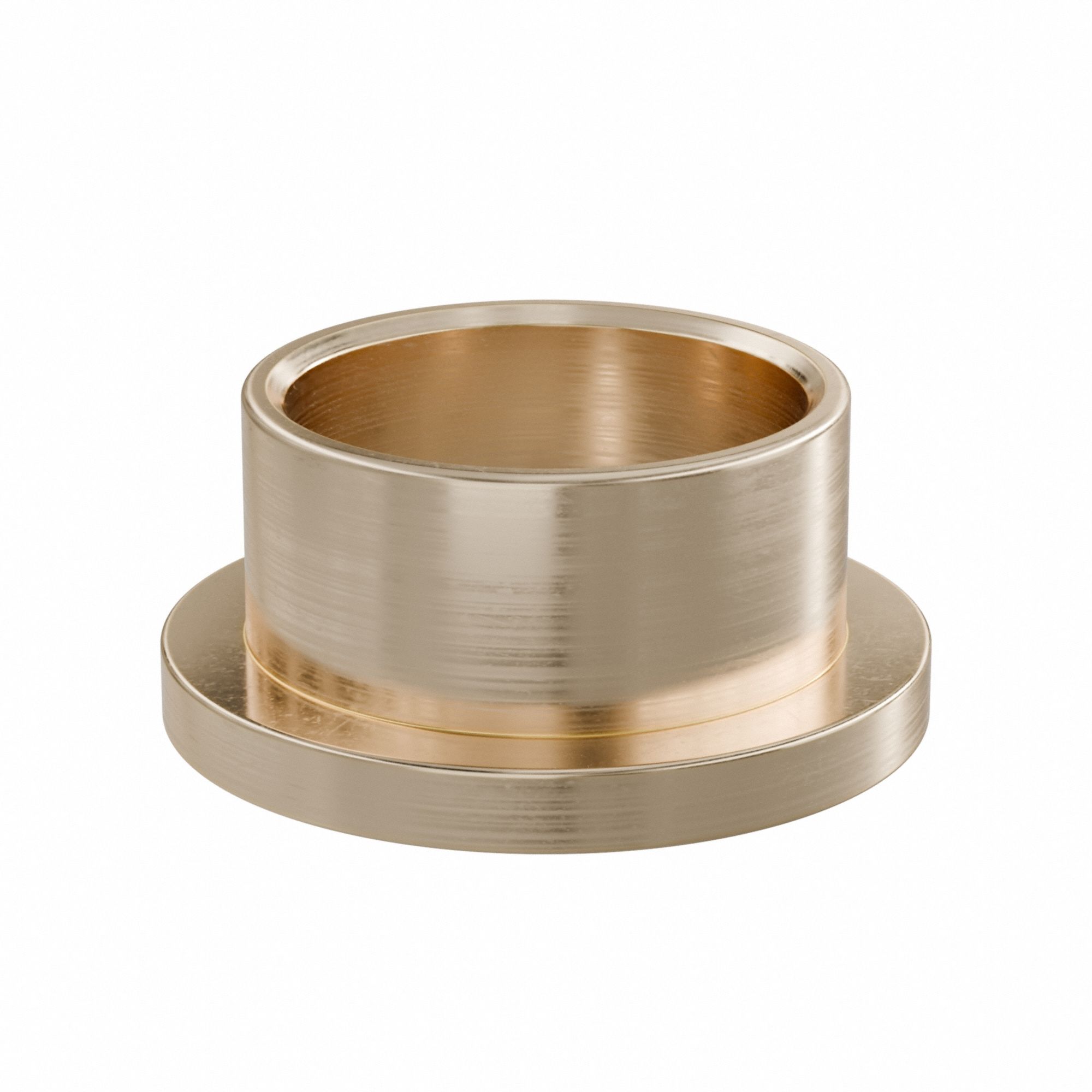 Flanged Sleeve Bearing: Bronze, SAE 841, 3/4 in Bore, 7/8 in OD, 1/2 in Lg, -35°F to 300°F, 10 PK