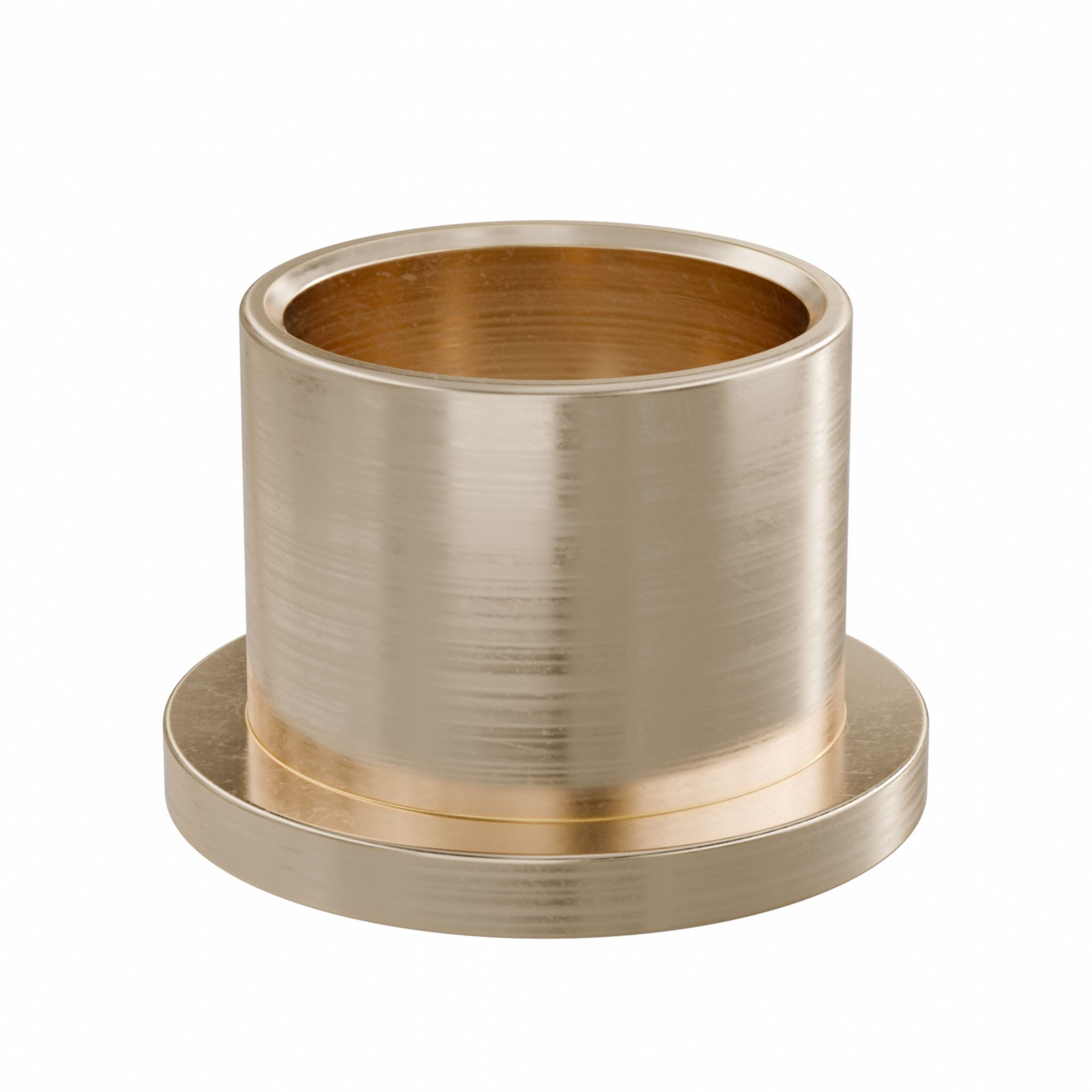 Flanged Sleeve Bearing: Bronze, SAE 841, 3/4 in Bore, 7/8 in OD, 3/4 in Lg, -35°F to 300°F, 10 PK