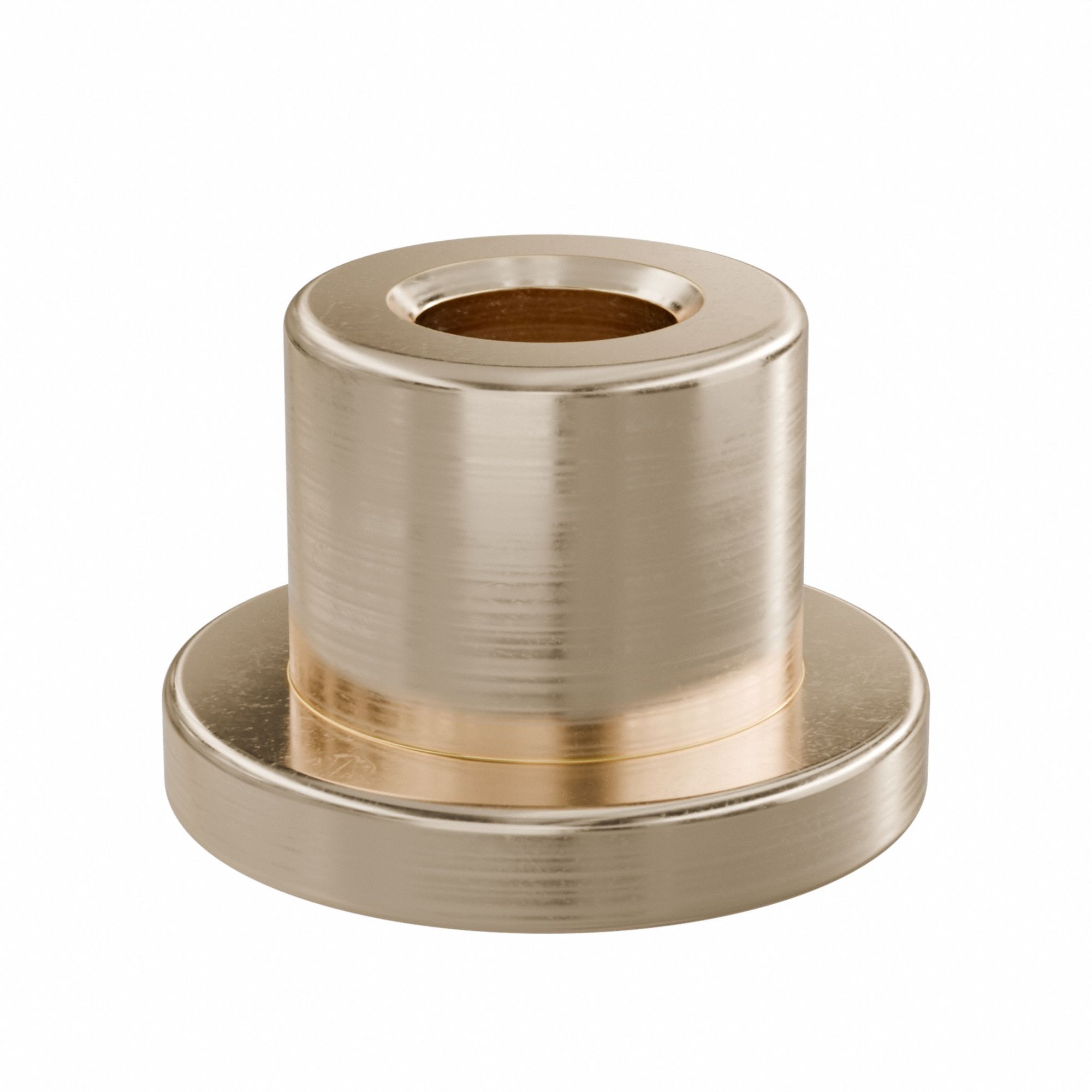 Flanged Sleeve Bearing: Bronze, SAE 841, 3 mm Bore, 6 mm OD, 6 mm Lg, -35°F to 300°F, 10 PK